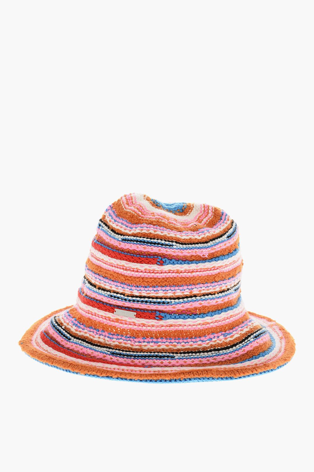 Dsquared2 Knitted Bucket Hat with Striped Pattern Size ONE SIZE - 1 Thumbnail