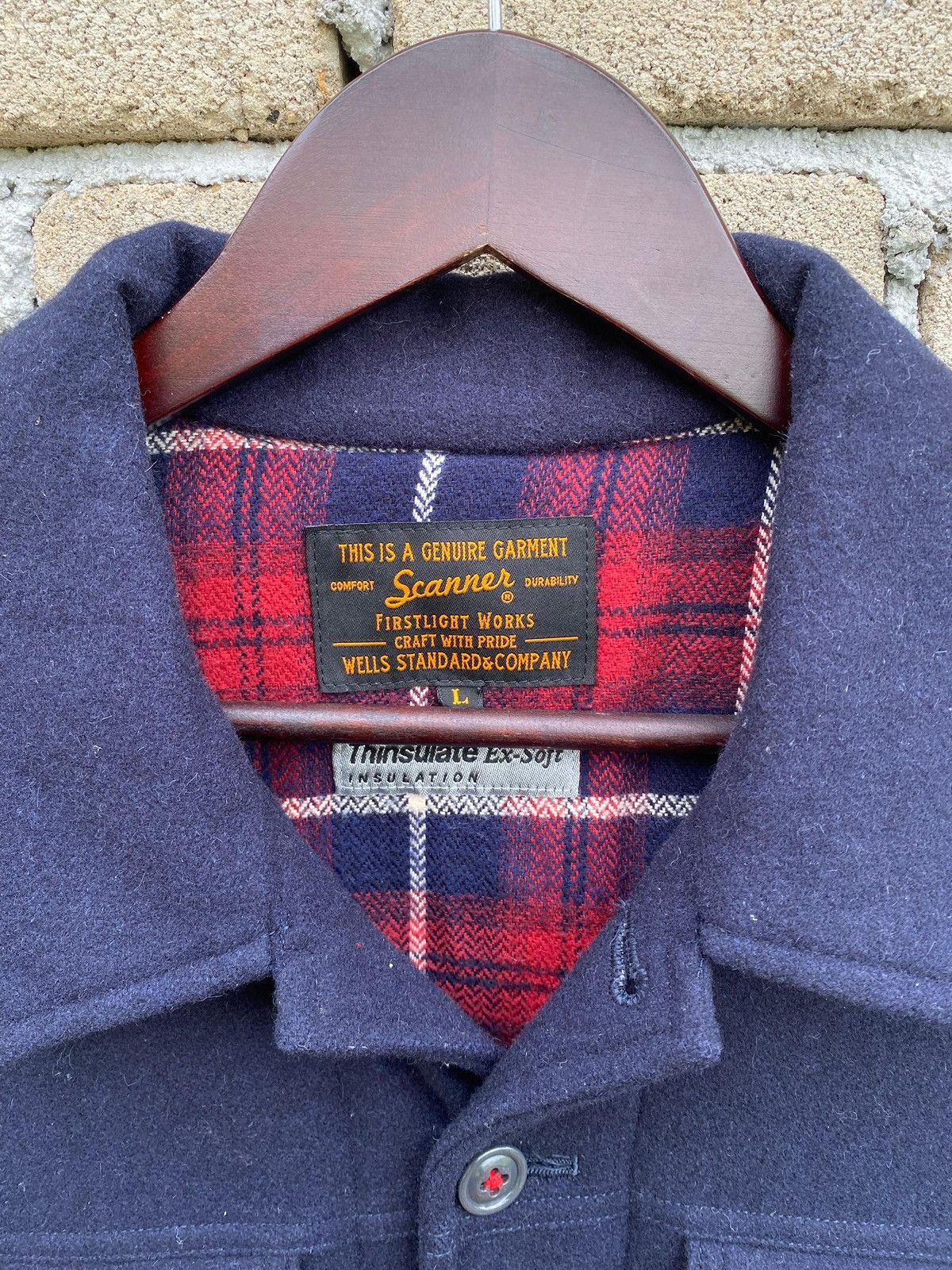 Japanese Brand Scanners Thinsulate Ex Soft Insulation Wool Jacket Size US L / EU 52-54 / 3 - 7 Thumbnail