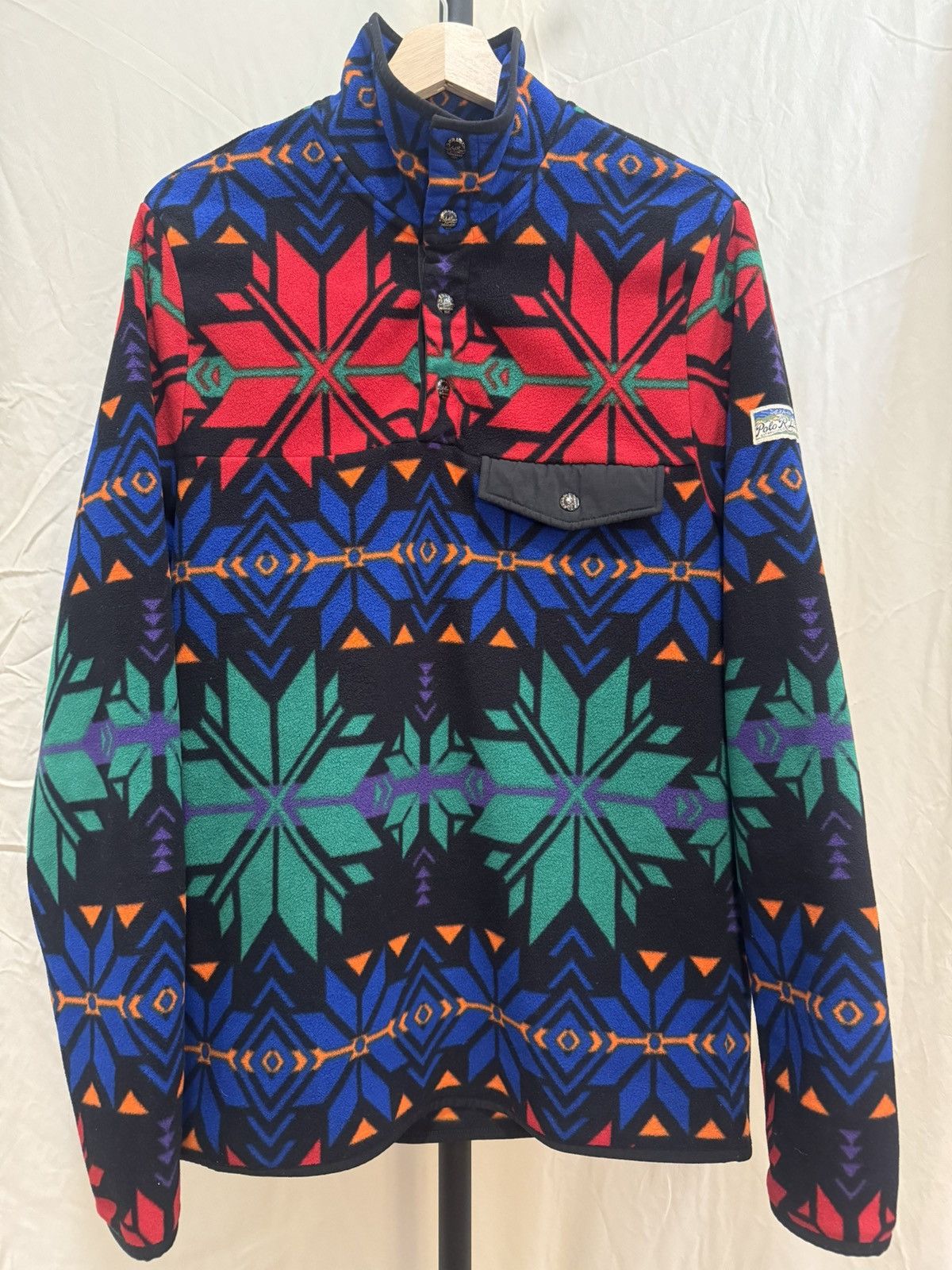 Polo Ralph Lauren Polo Ralph Lauren Snowflake Brushed Fleece Pullover Used M Size US M / EU 48-50 / 2 - 1 Thumbnail