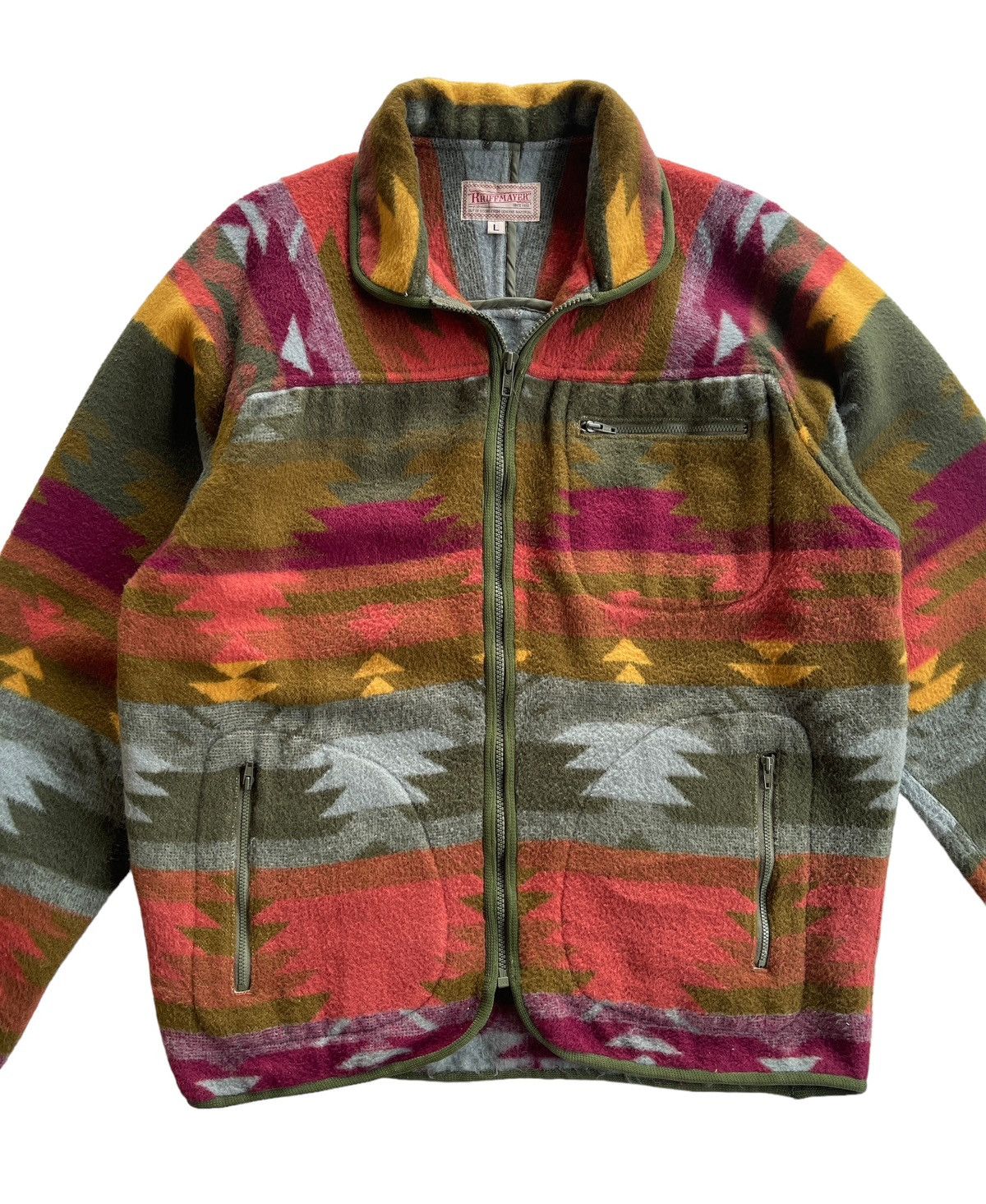 Japanese Brand Vintage Kriff Mayer Western Aztec Navajo Jacket Size US L / EU 52-54 / 3 - 6 Thumbnail