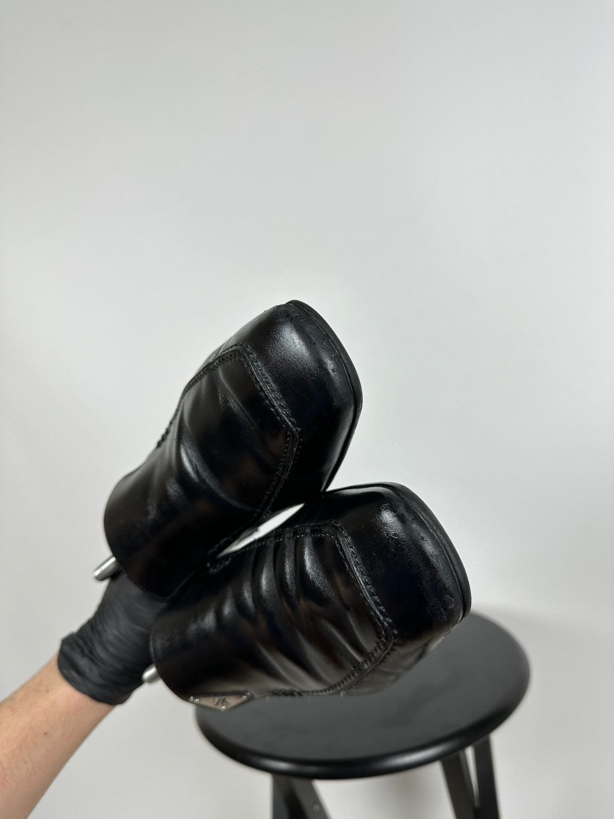 Louis Vuitton Louis Vuitton Black Leather Loafers Shoes Size US 10 / EU 43 - 21 Thumbnail