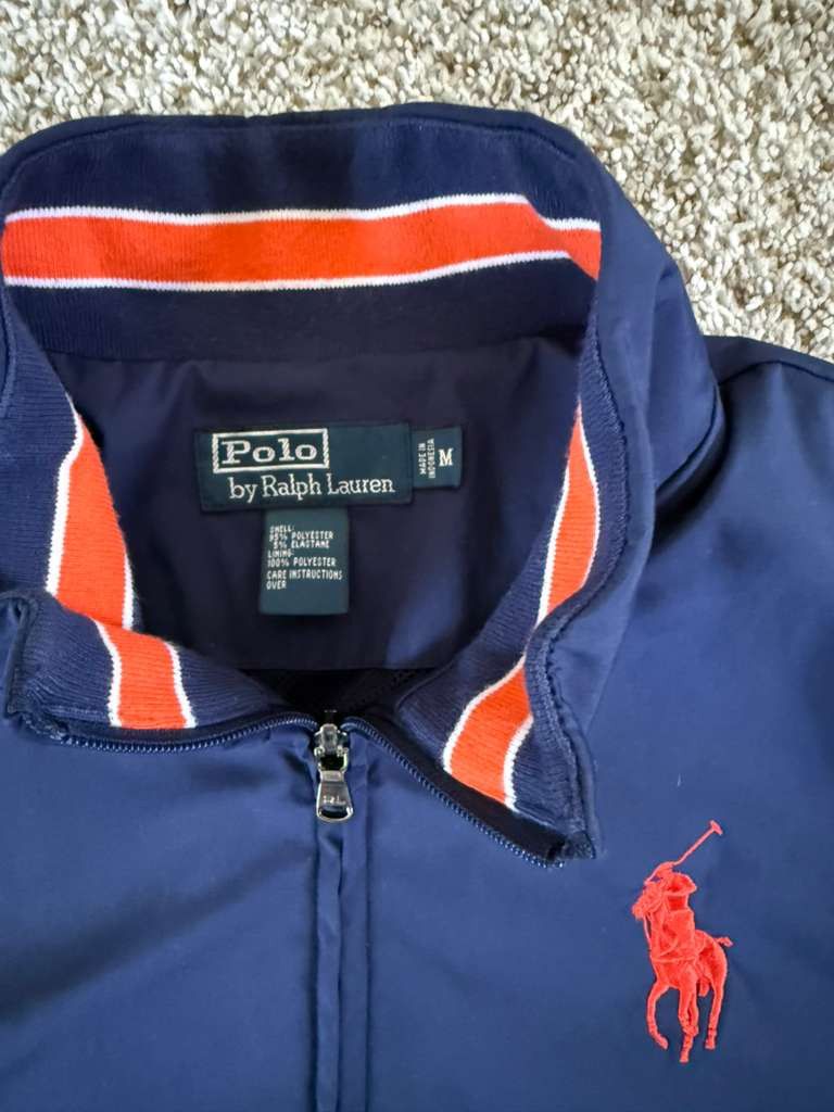 Polo Ralph Lauren Vintage Polo Ralph Lauren Windbreaker - Navy Blue - Medium Size US M / EU 48-50 / 2 - 3 Thumbnail
