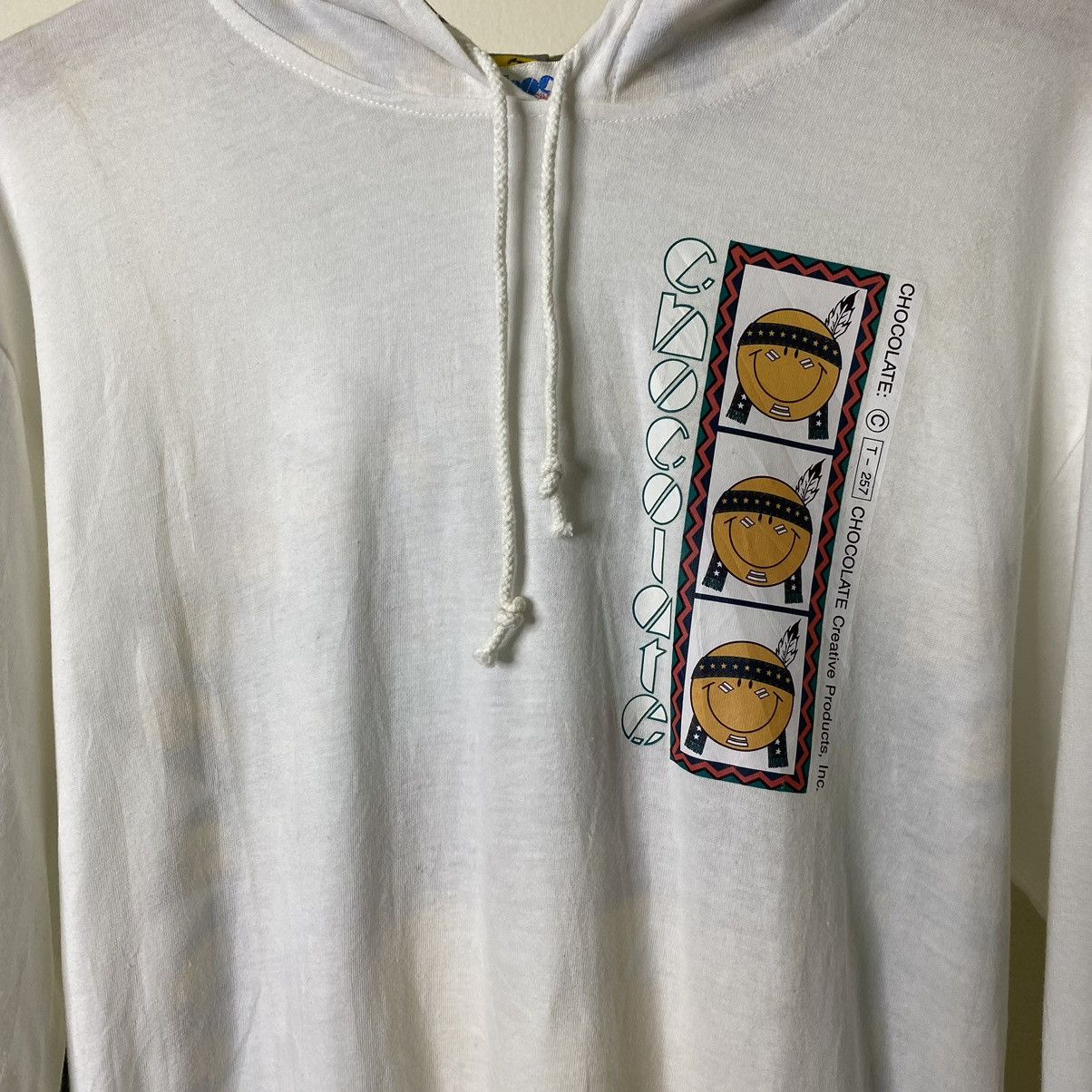 Chocolate × Vintage Vintage Chocolate Skateboard Smiley Apache Hooded LS Tee Size US M / EU 48-50 / 2 - 6 Thumbnail