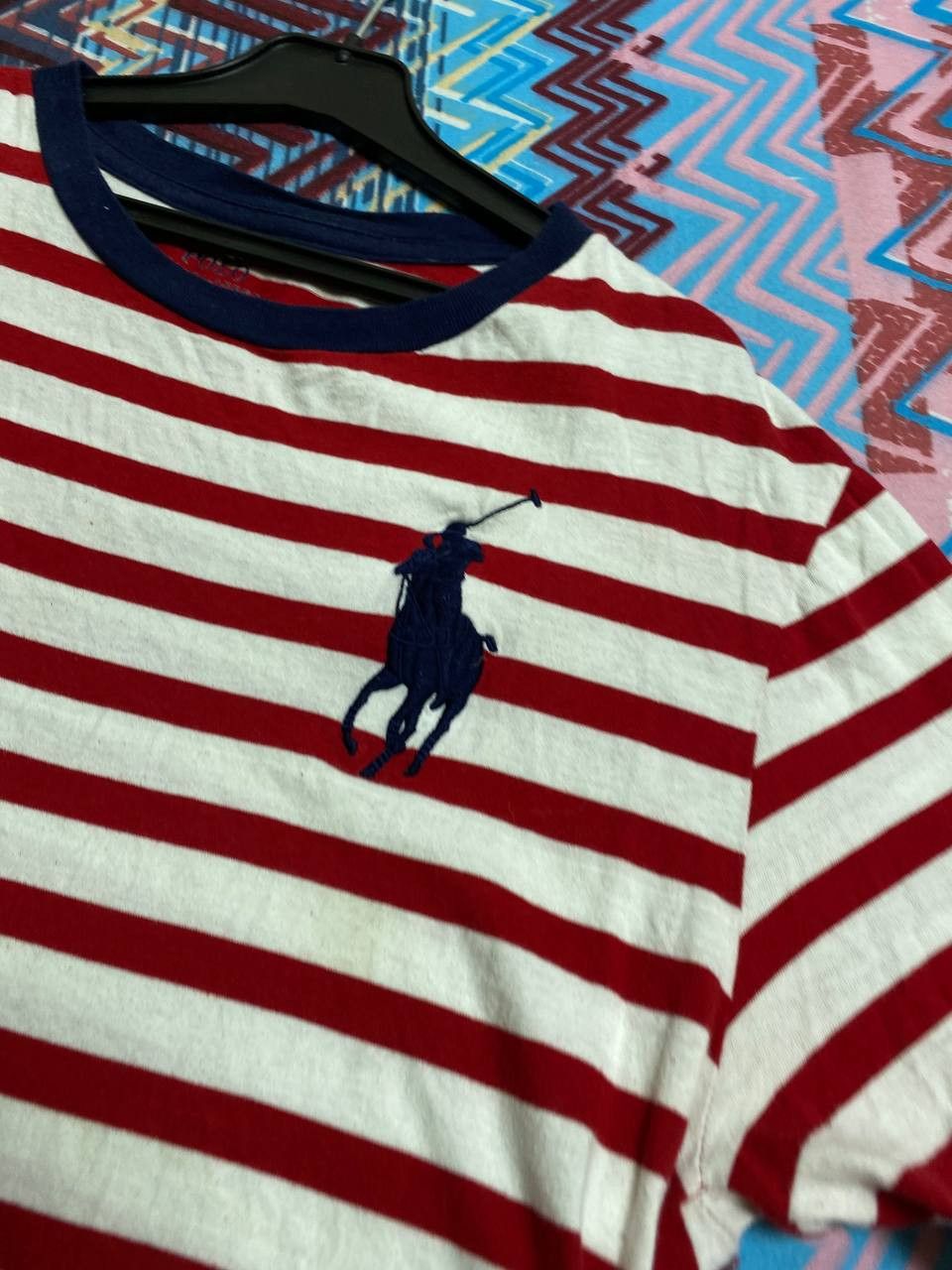 Polo Ralph Lauren Vintage Polo Ralph Lauren Stripped Short Sleeve tee Size US S / EU 44-46 / 1 - 14 Thumbnail