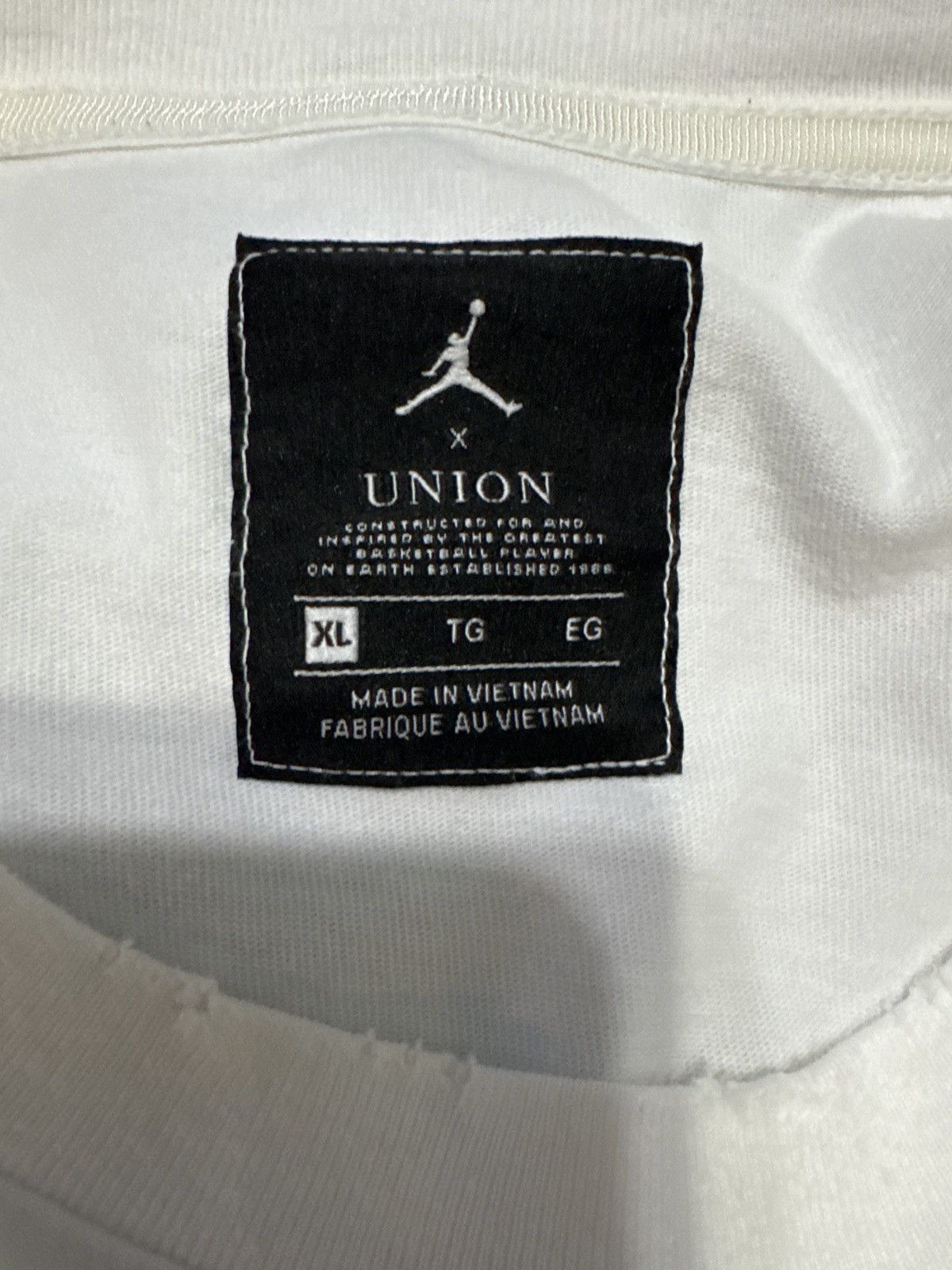 Jordan Brand × Union LA Jordan x Union M J T-shirt Size US XL / EU 56 / 4 - 6 Thumbnail