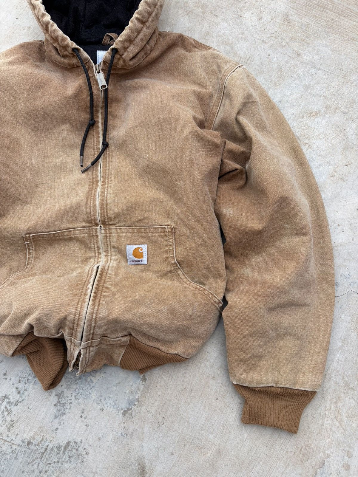 Carhartt Vintage 00s Carhartt Active Hood Jacket WJ130 BRN Size US M / EU 48-50 / 2 - 4 Thumbnail