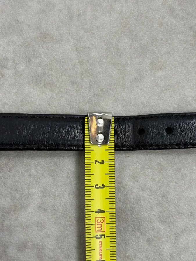 Prada 2000s Prada Black Leather Medal Bracelet Size ONE SIZE - 9 Thumbnail