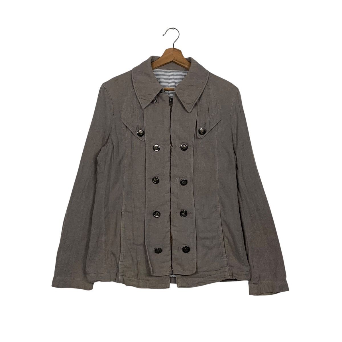 PPFM PPFM Double Breast Zipper Lightweight Jacket #2860-C129 Size US L / EU 52-54 / 3 - 1 Thumbnail