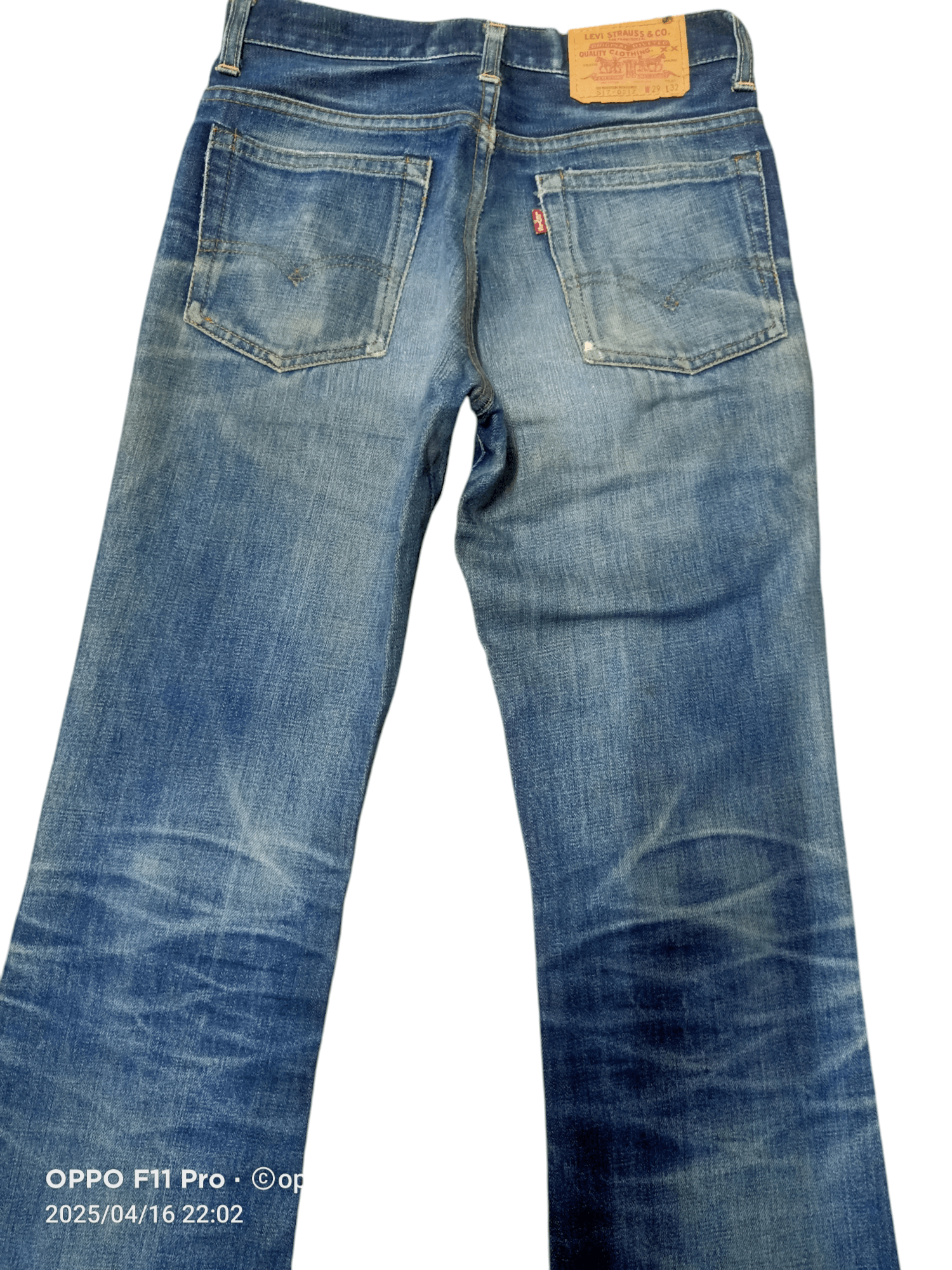 If Six Was Nine Levis Vtg LVC 517 Big E Non Selvedge Distressdenim Size US 28 / EU 44 - 2 Thumbnail