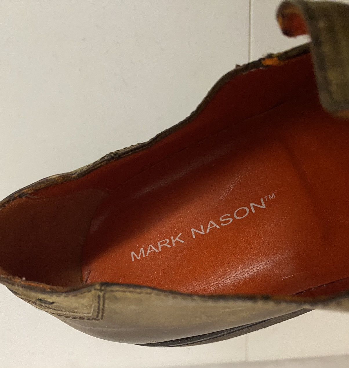 Mark Nason Vintage Y2K Mark Nason 🇮🇹 Distress Rock Stitch Loafer 13 New Size US 13 / EU 46 - 2 Thumbnail