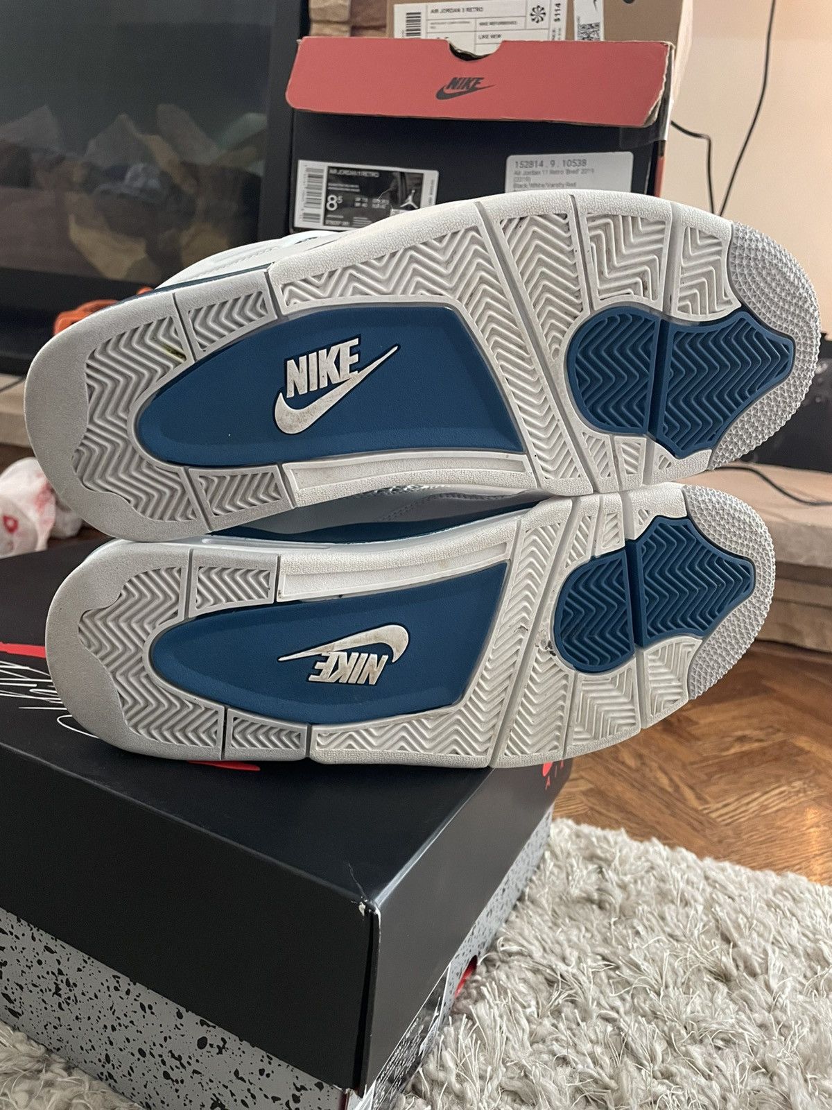 Jordan Brand Jordan 4 Military Blue Size US 8.5 / EU 41-42 - 7 Thumbnail