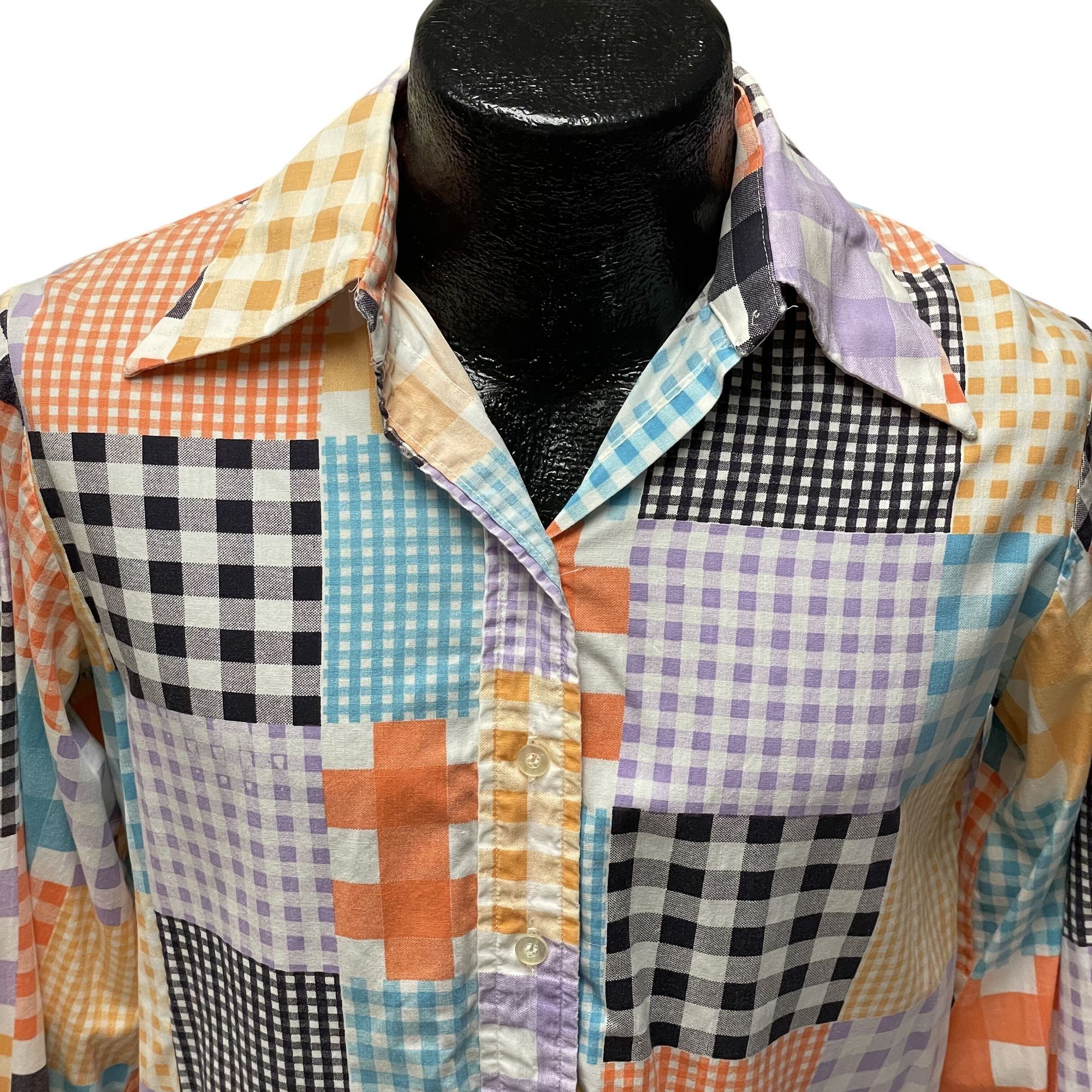 Wrangler Vtg Wrangler Patchwork PLAID BoHo Western Butterfly Collar Size M / US 6-8 / IT 42-44 - 2 Thumbnail