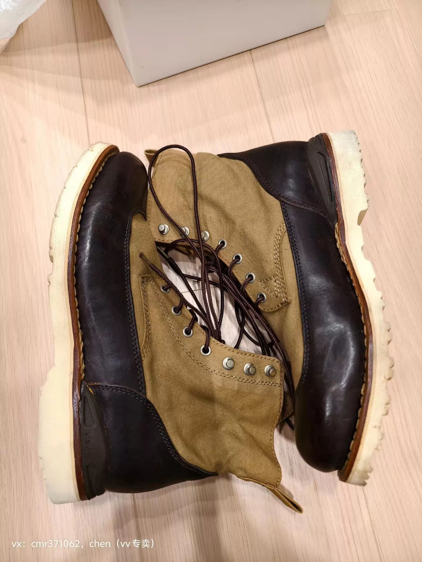 Visvim Visvim Veritus Folk dk brown/beige 9 (3x Worn, Rare) Size US 9 / EU 42 - 2 Thumbnail