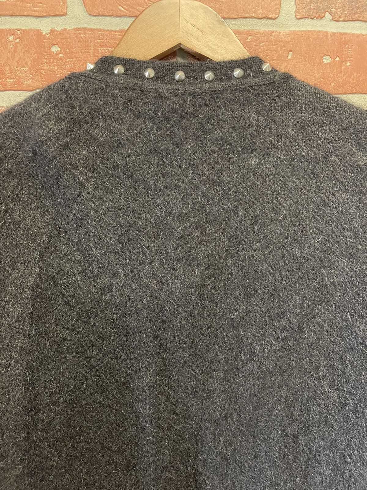 Saint Laurent Paris Size M - Saint Laurent Fall 2016 Studded Mohair Cardigan Size M / US 6-8 / IT 42-44 - 6 Thumbnail