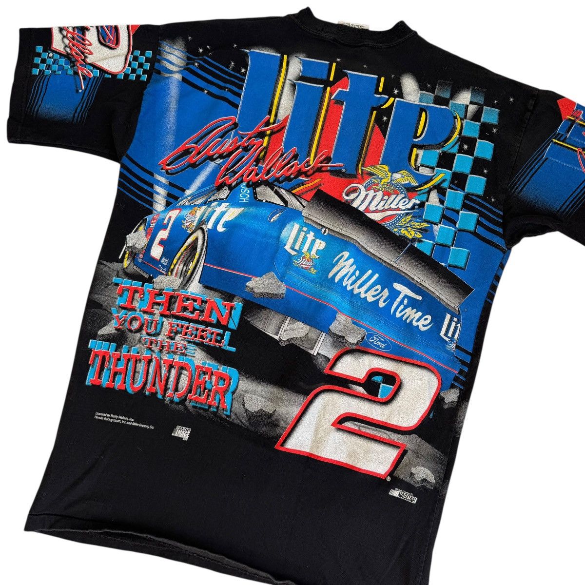 Chase Authentics vintage Rusty Wallace Miller Lite Nascar all over print Size US L / EU 52-54 / 3 - 2 Thumbnail