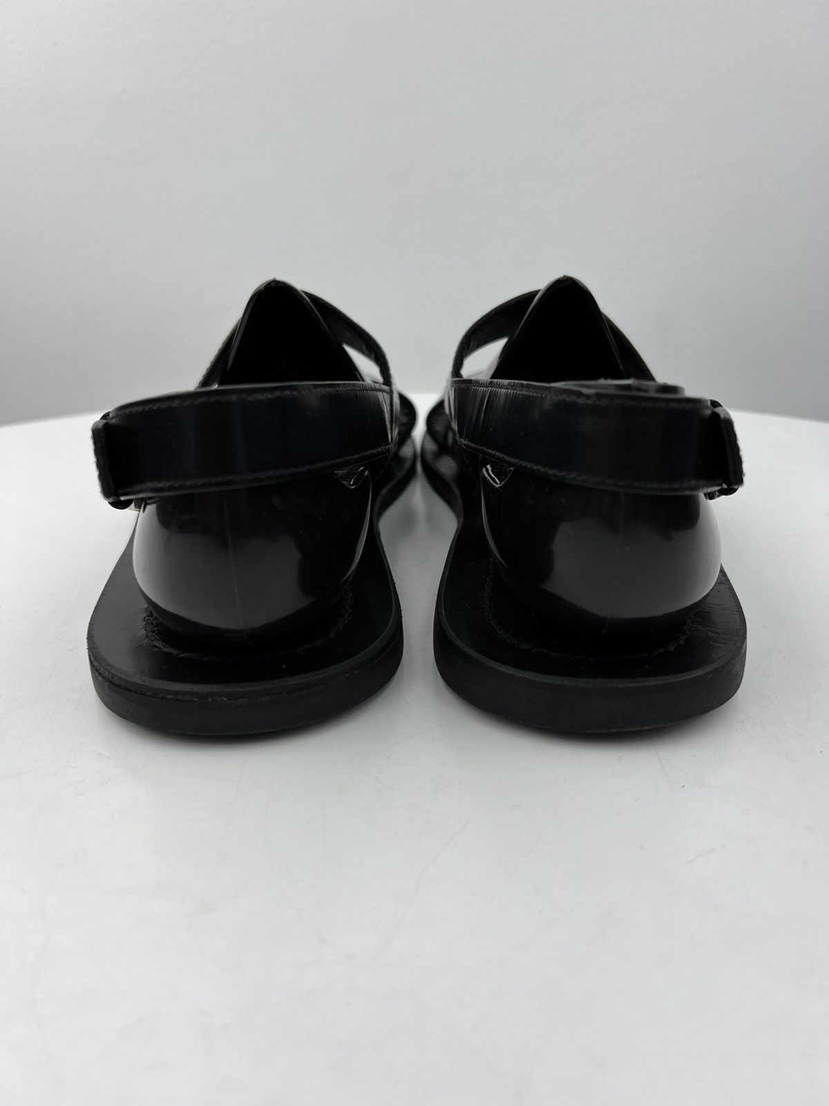 Prada PRADA MILANO Sandals Leather Shoes Straps Logo Black Men’s Size US 9 / EU 42 - 11 Thumbnail