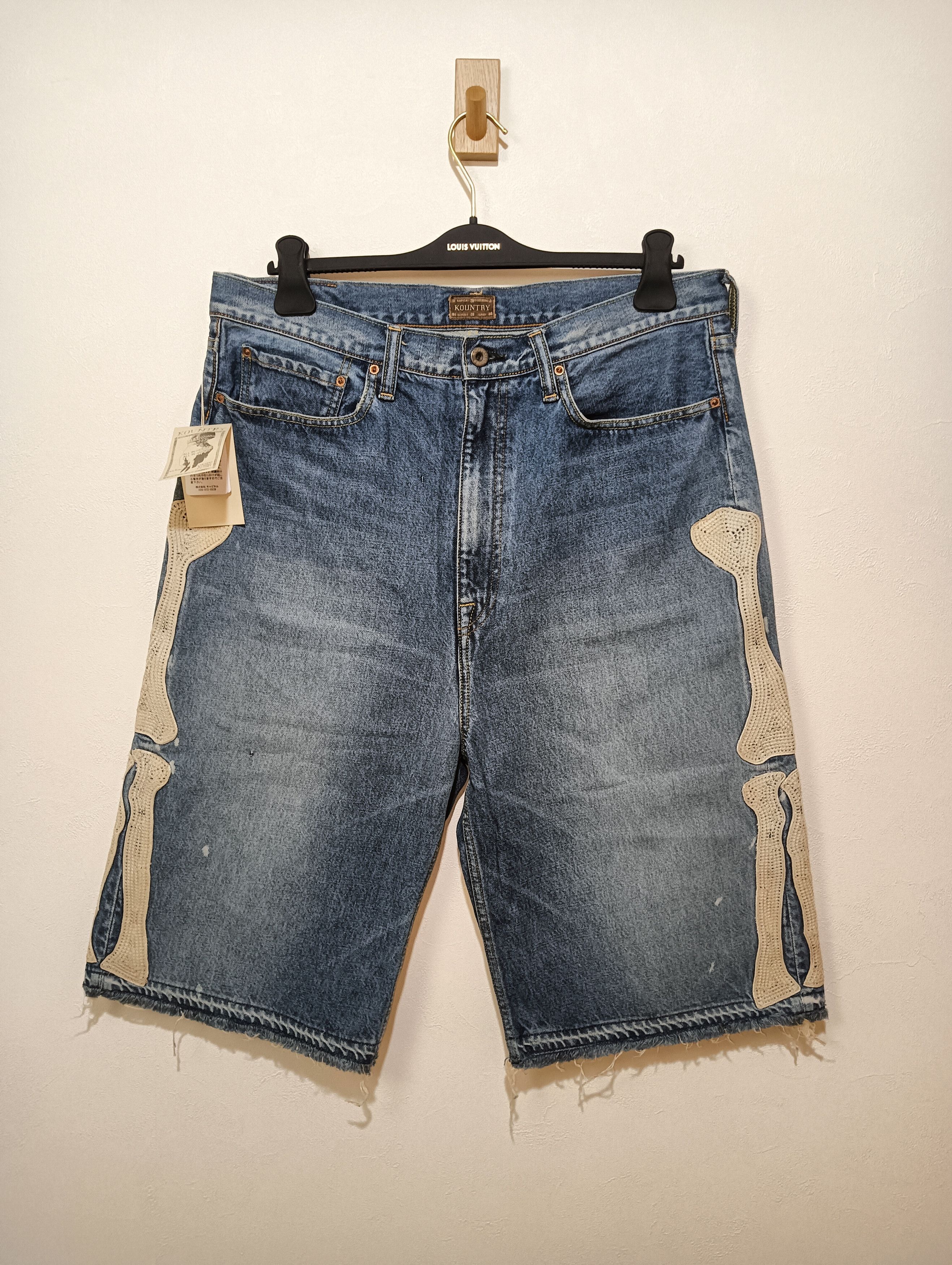 Kapital 14oz Bone Denim 5P Shorts Size US 38 / EU 54 - 1 Thumbnail