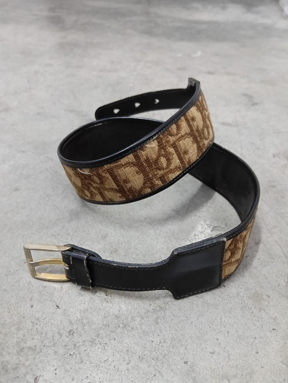 Christian Dior Monsieur Vintage Christian Dior Monogram Leather Belt Size ONE SIZE - 2 Thumbnail