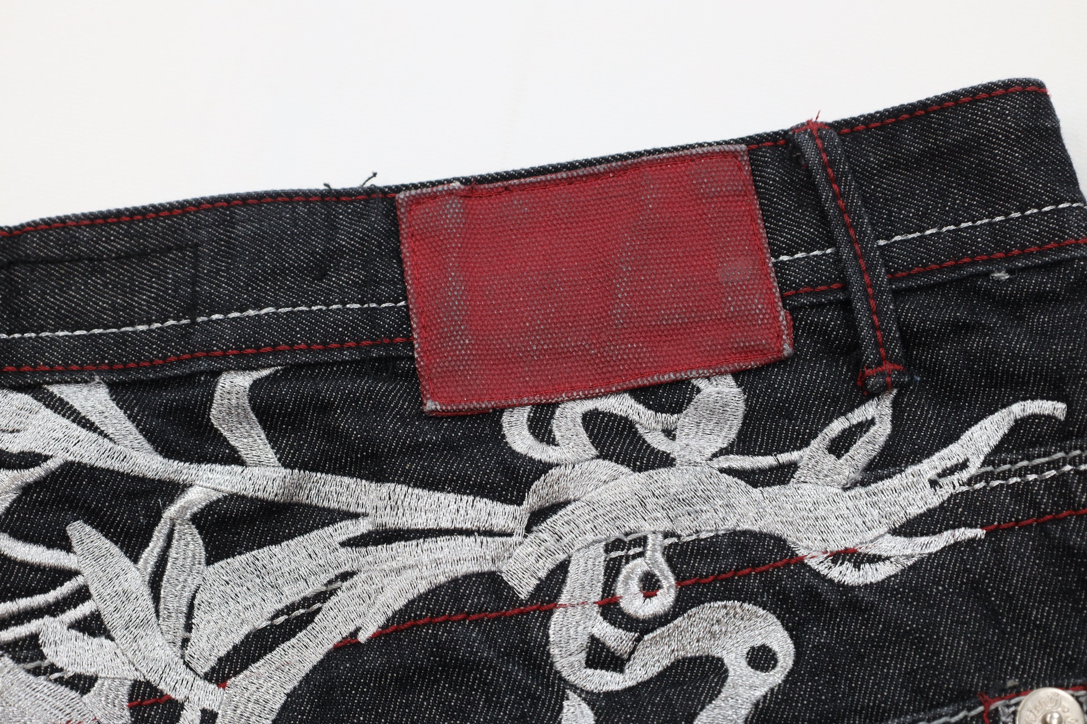 Vintage Vintage Y2K Streetwear UFC MMA Wide Leg Denim Jeans Black Size US 40 / EU 56 - 15 Thumbnail