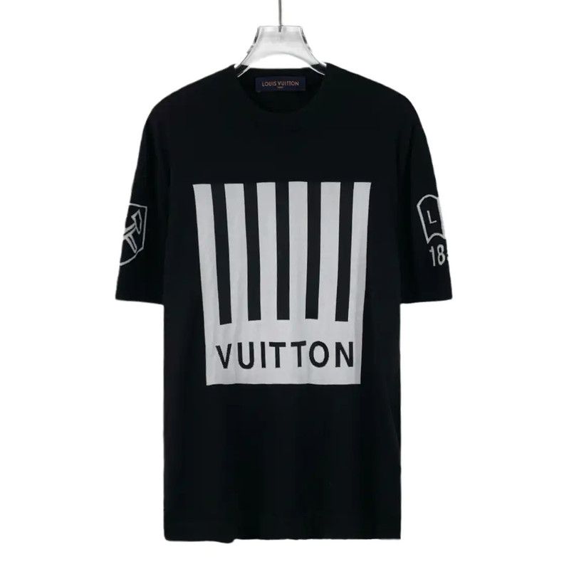 Louis Vuitton Louis Vuitton Black Wool Men's T-Shirt XS 0089 Size US XS / EU 42 / 0 - 1 Thumbnail
