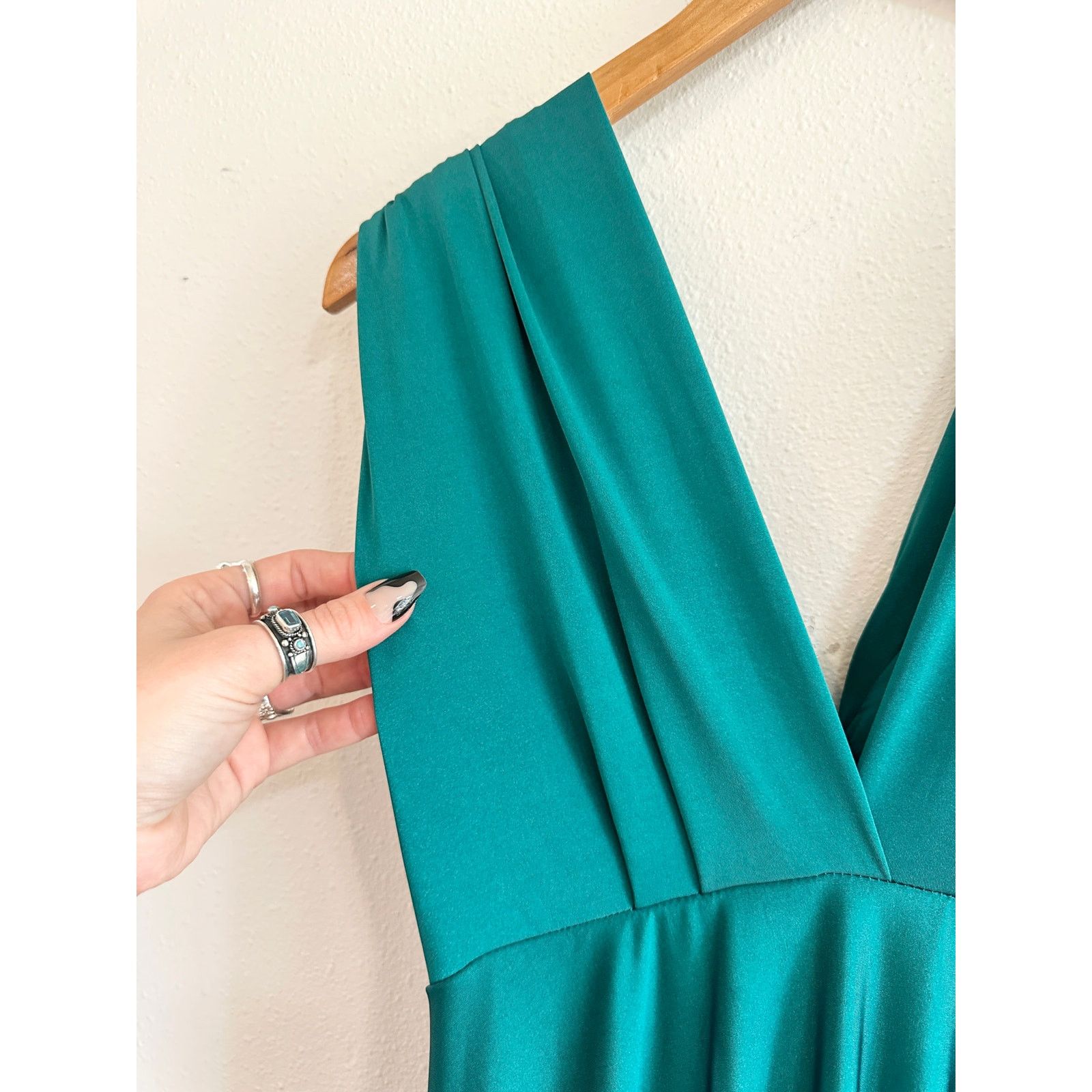 Other Lulu’s Dark Teal Convertible Strap Gown size Large Size L / US 10 / IT 46 - 5 Thumbnail
