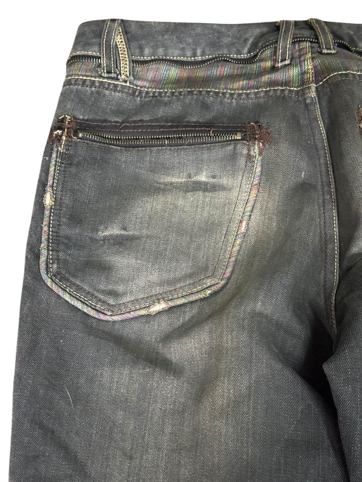 Japanese Brand × Le Grande Bleu (L.G.B.) PUNK EMO DESIGN MULTI ZIPPER DISTRESSED SUNFADED LGB STYLE Size US 34 / EU 50 - 4 Thumbnail