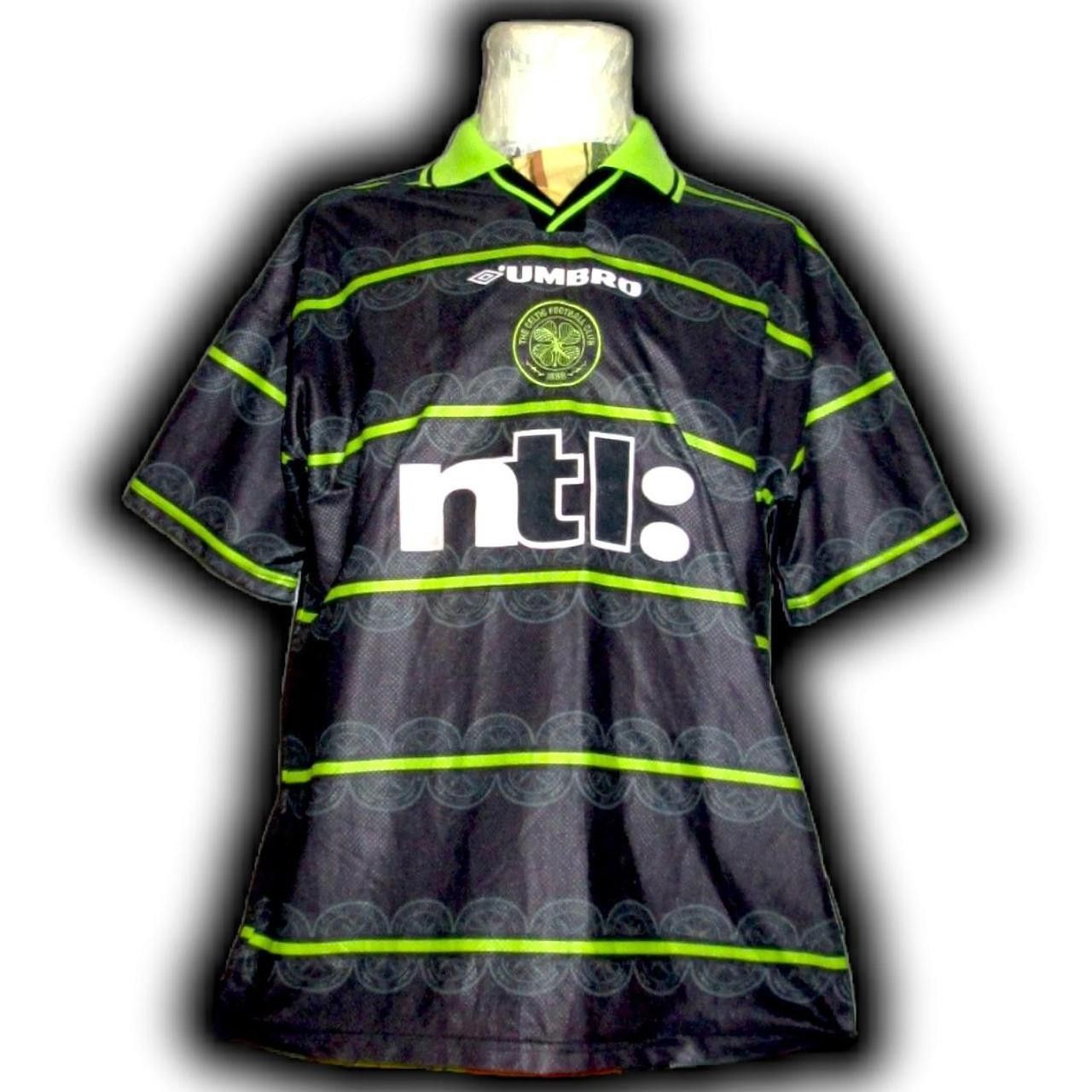 Umbro Fc Celtic Glasgow Scotland 1999 2000 Away Shirt Jersey Size US L / EU 52-54 / 3 - 1 Thumbnail