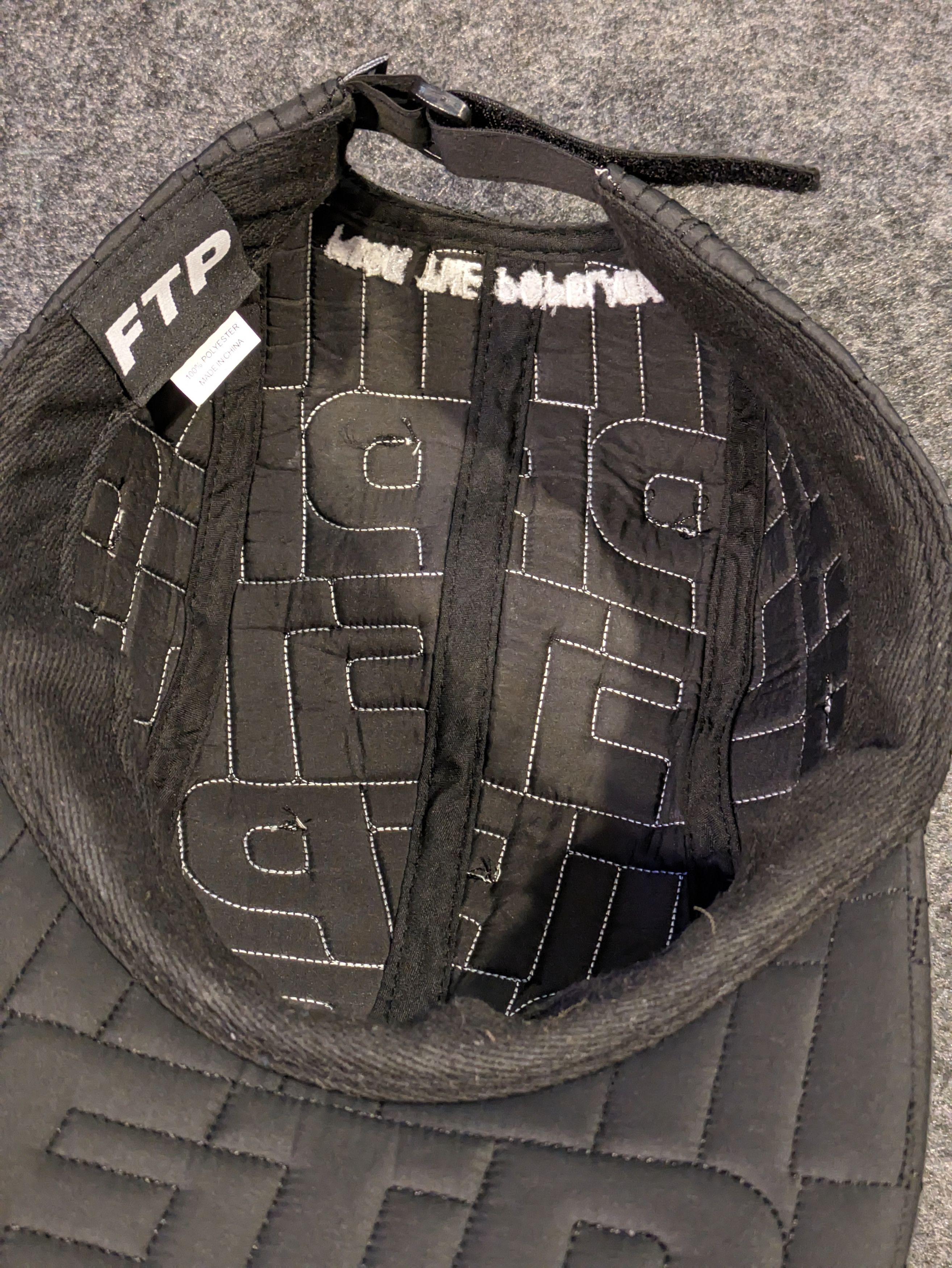 Fuck The Population FTP Quilted Puffer Cap Size ONE SIZE - 3 Thumbnail