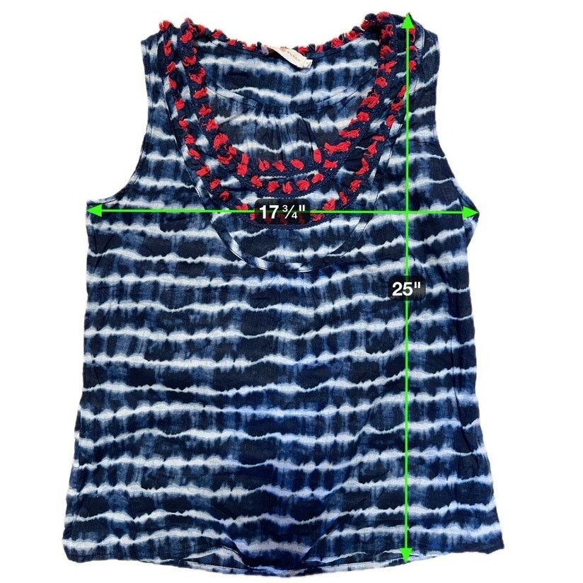 Tory Burch Tory Burch Tie Dye Tassel Tank Top Boho Festival Size 6 Size M / US 6-8 / IT 42-44 - 6 Thumbnail