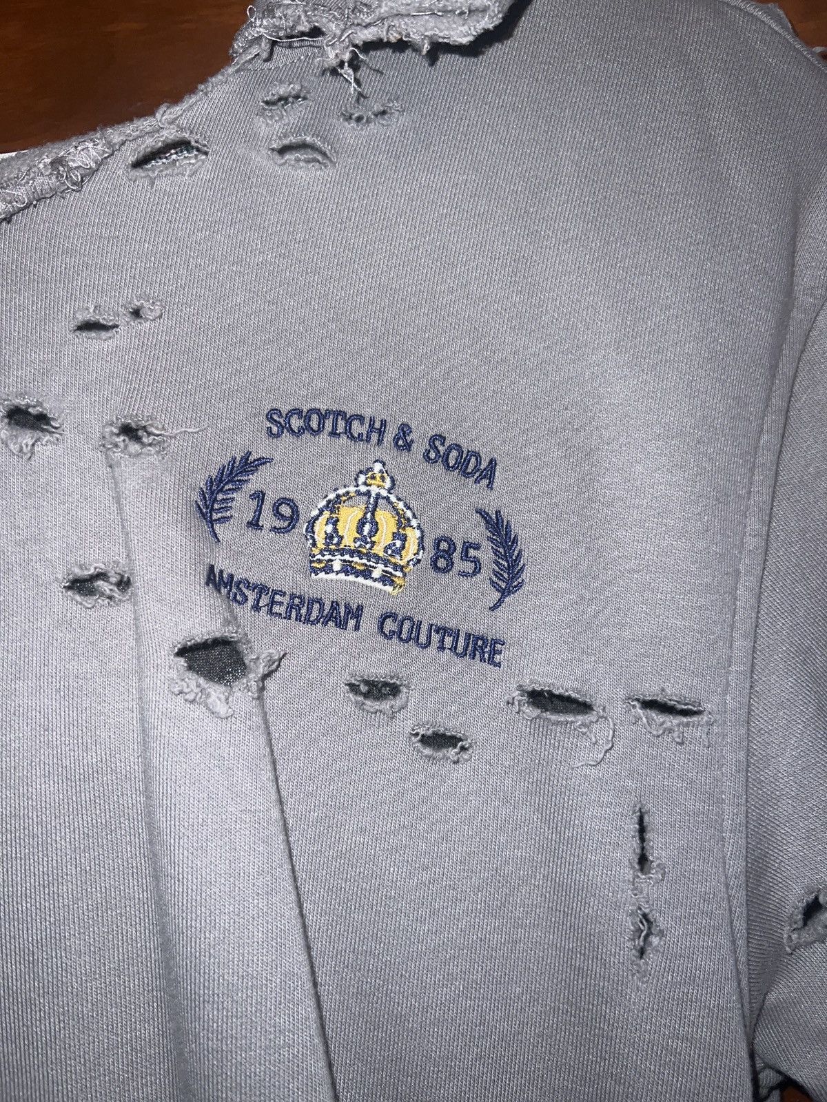Scotch & Soda Scotch & Soda Distressed hoodie. Size US S / EU 44-46 / 1 - 4 Thumbnail