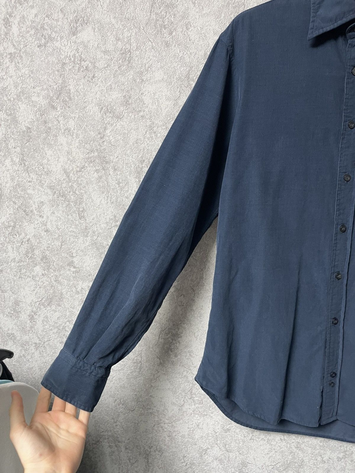 Burberry Burberry Velvet Long Sleeve Button Ups Shirt Size US S / EU 44-46 / 1 - 4 Thumbnail