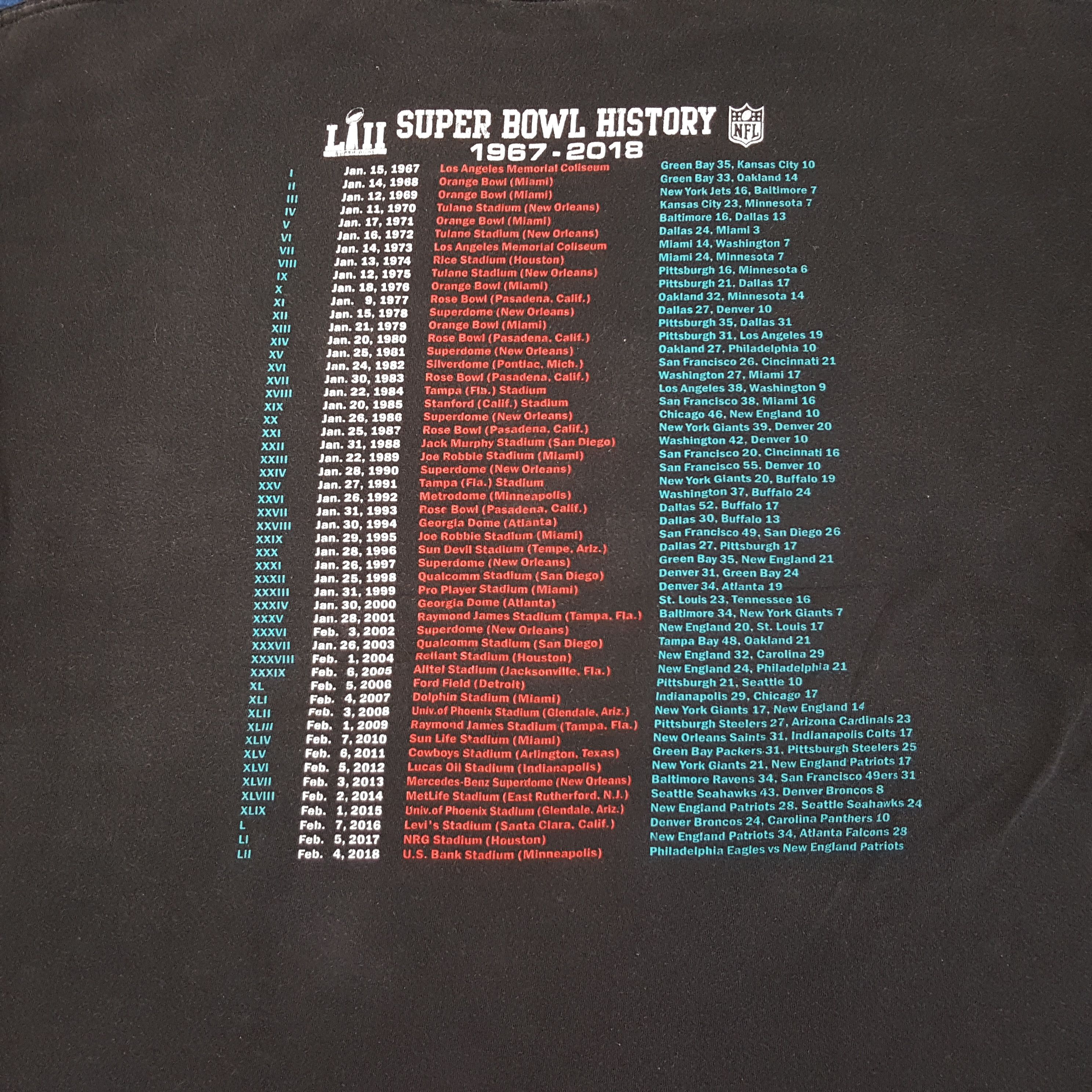 NFL × Vintage Vintage NFL Super Bowl American Football Sports T-shirt Size US XL / EU 56 / 4 - 4 Thumbnail