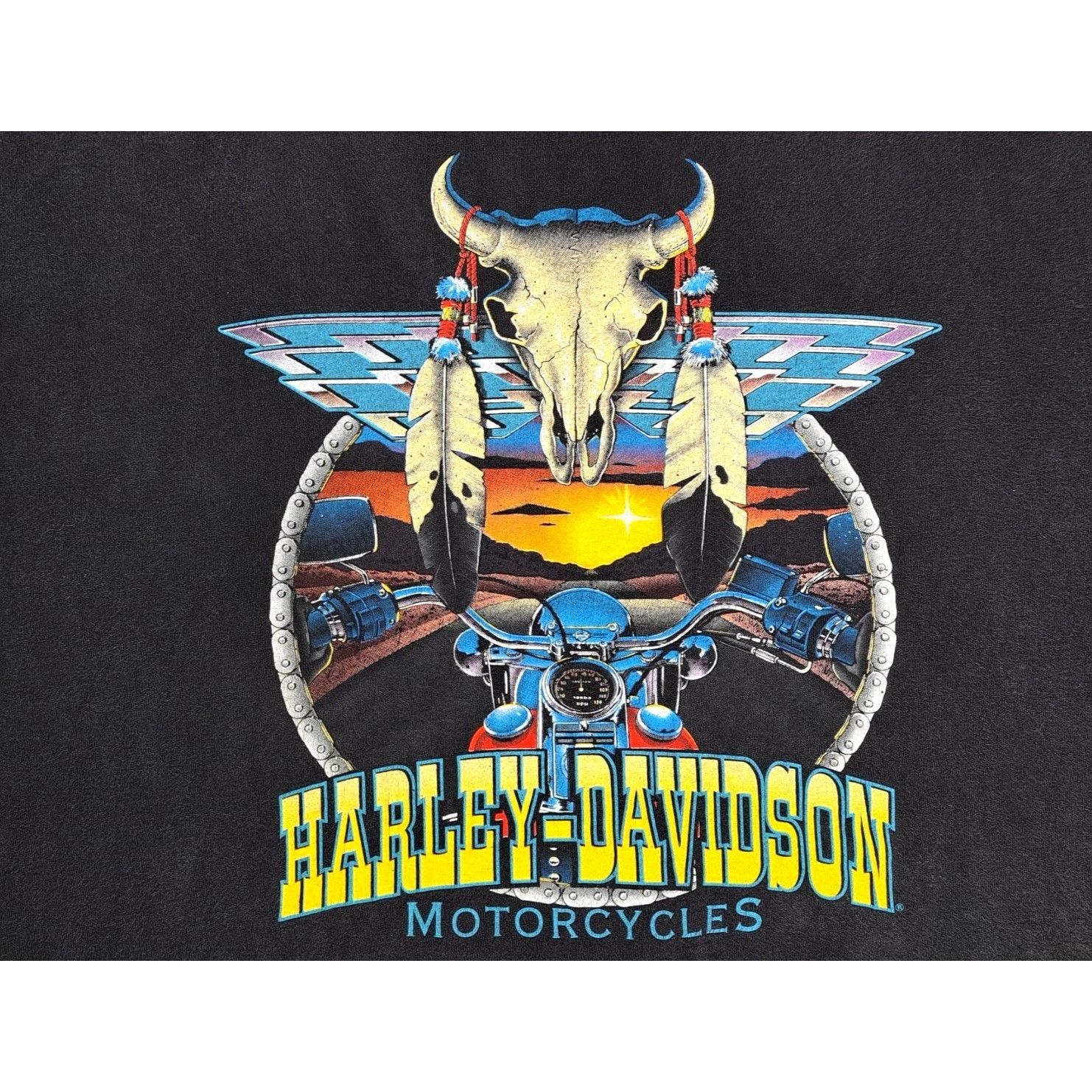 Harley Davidson Vintage Harley Davidson Topeka Kansas T-Shirt XXL Skull Size US XXL / EU 58 / 5 - 5 Thumbnail