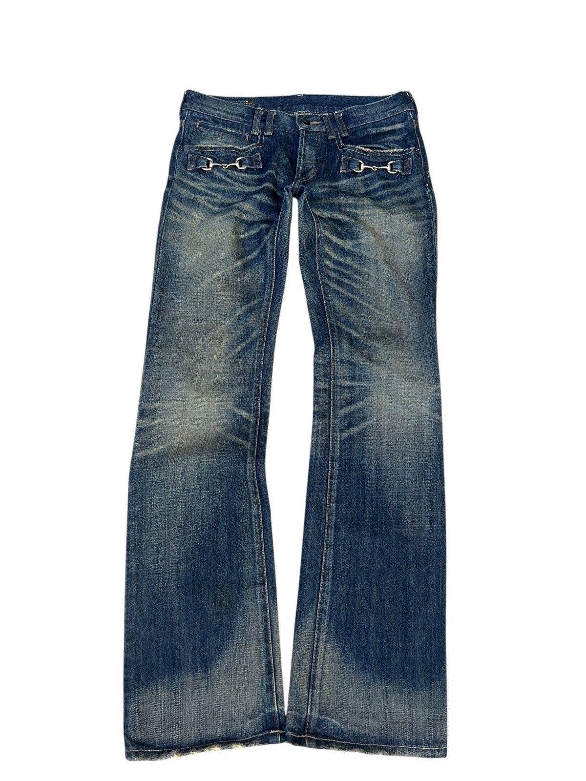 BUFFALO BOBS Vintage Buffalo Jeans Distressed Mud Denim Bootcut Jeans Size US 30 / EU 46 - 1 Thumbnail