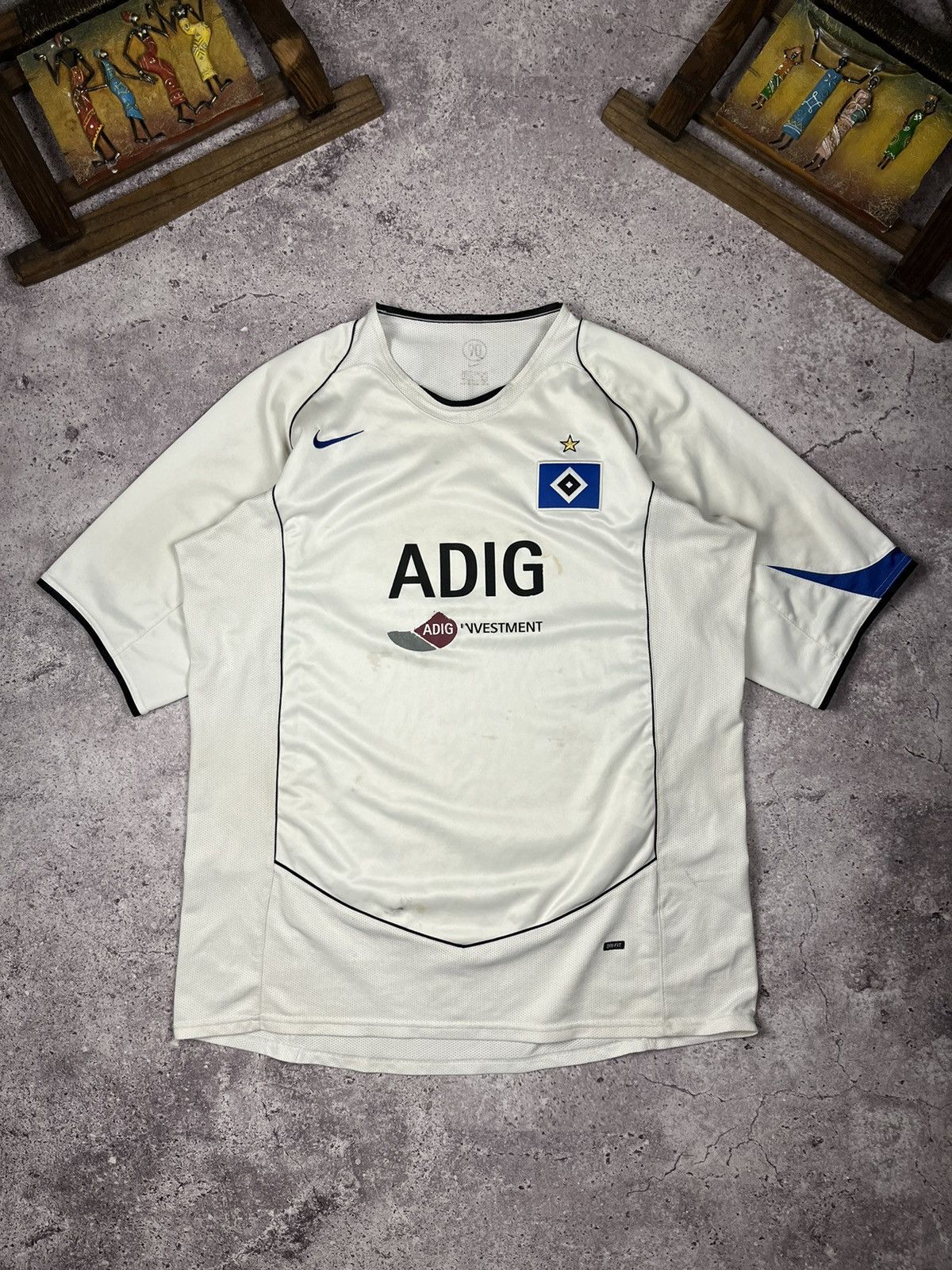 Pre-owned Adidas X Soccer Jersey Sv Hamburg Jersey 2004-2005 Football Soccer Hamburger In White