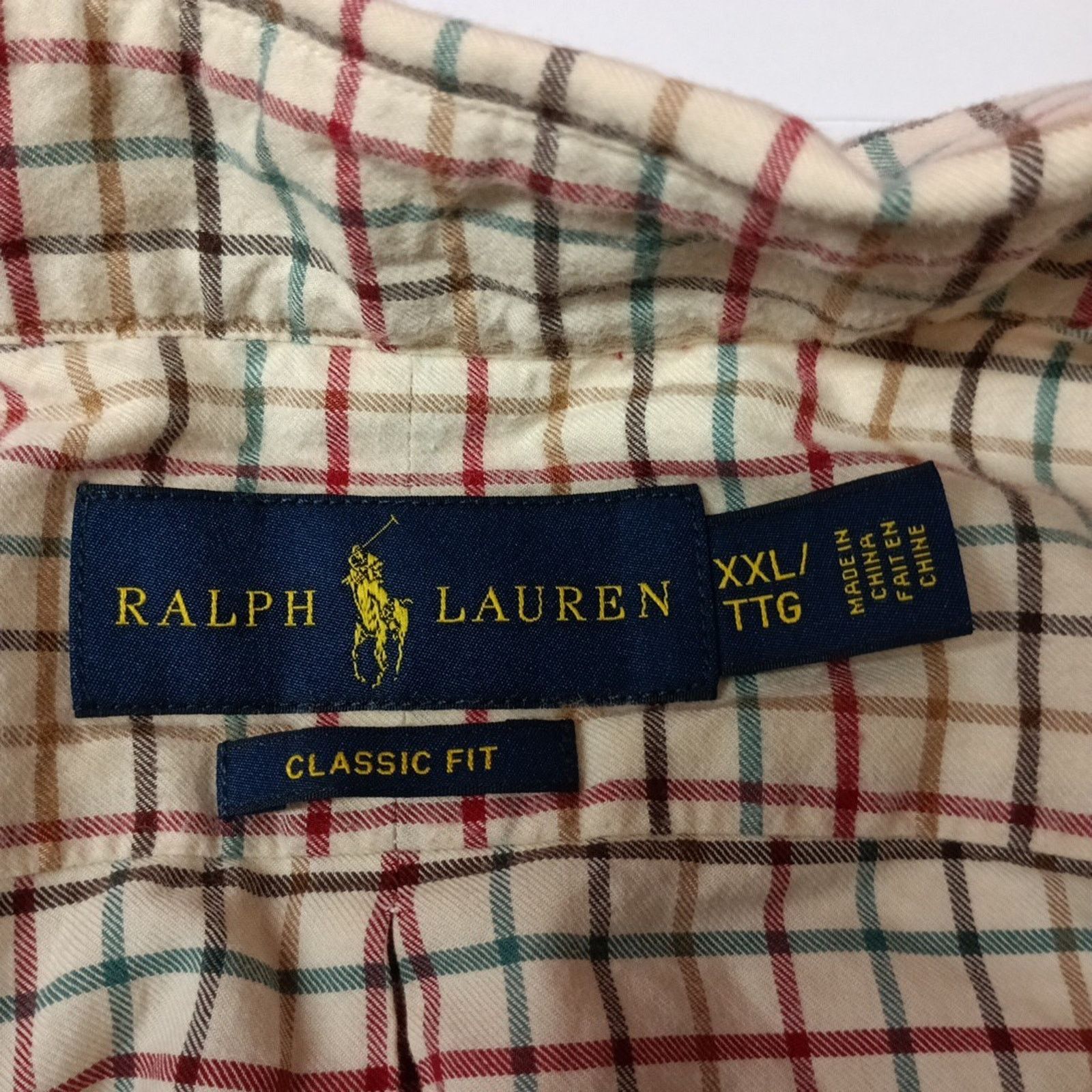 Ralph Lauren Ralph Lauren Shirt Men's Size 2XL Beige Multi Check Classic Size US XXL / EU 58 / 5 - 4 Thumbnail