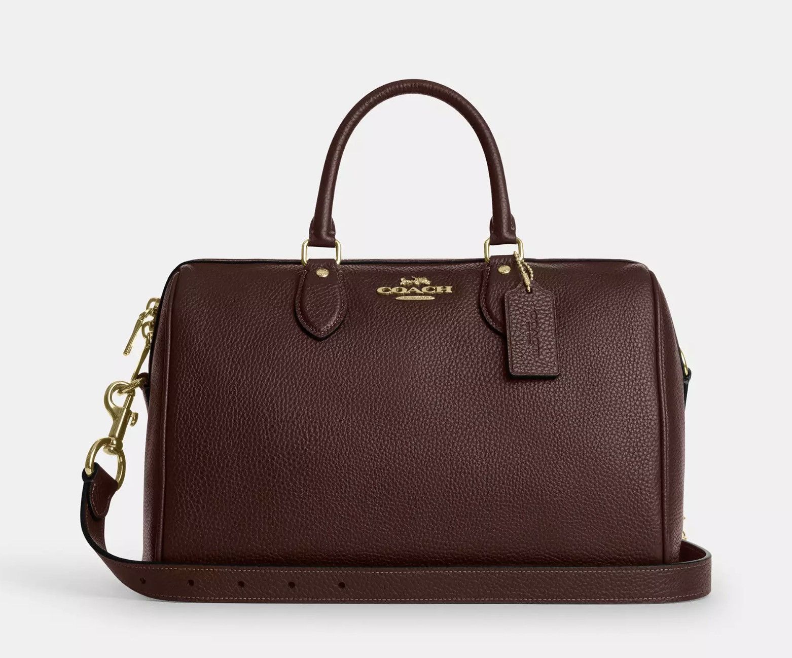 Coach Rowan Large Satchel Bag CES11 Gold/Maple Size ONE SIZE - 10 Thumbnail