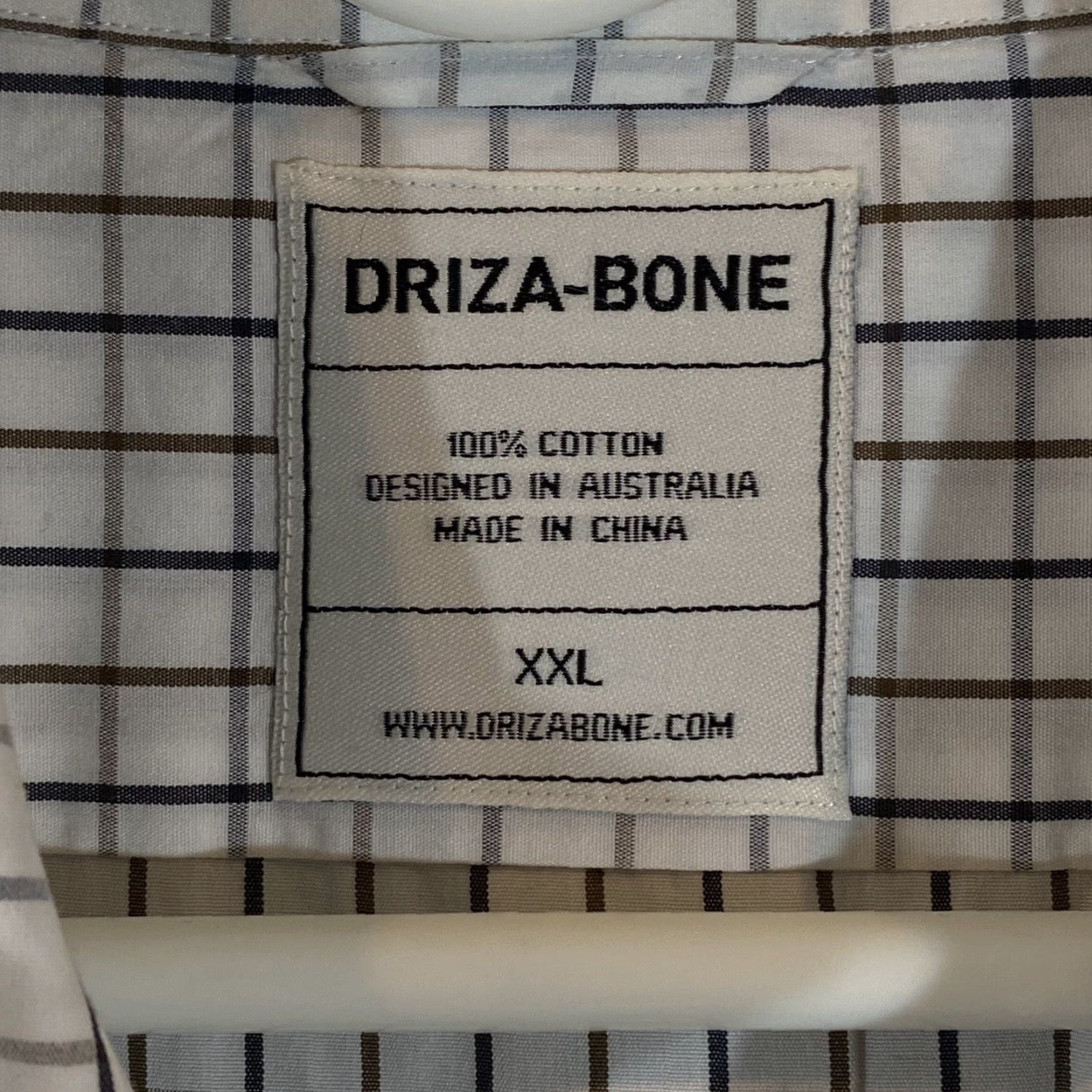 Vintage Driza-Bone Shirt Mens 2XL White Black Plaid Long Sleeve Button-Up Size US XXL / EU 58 / 5 - 3 Thumbnail