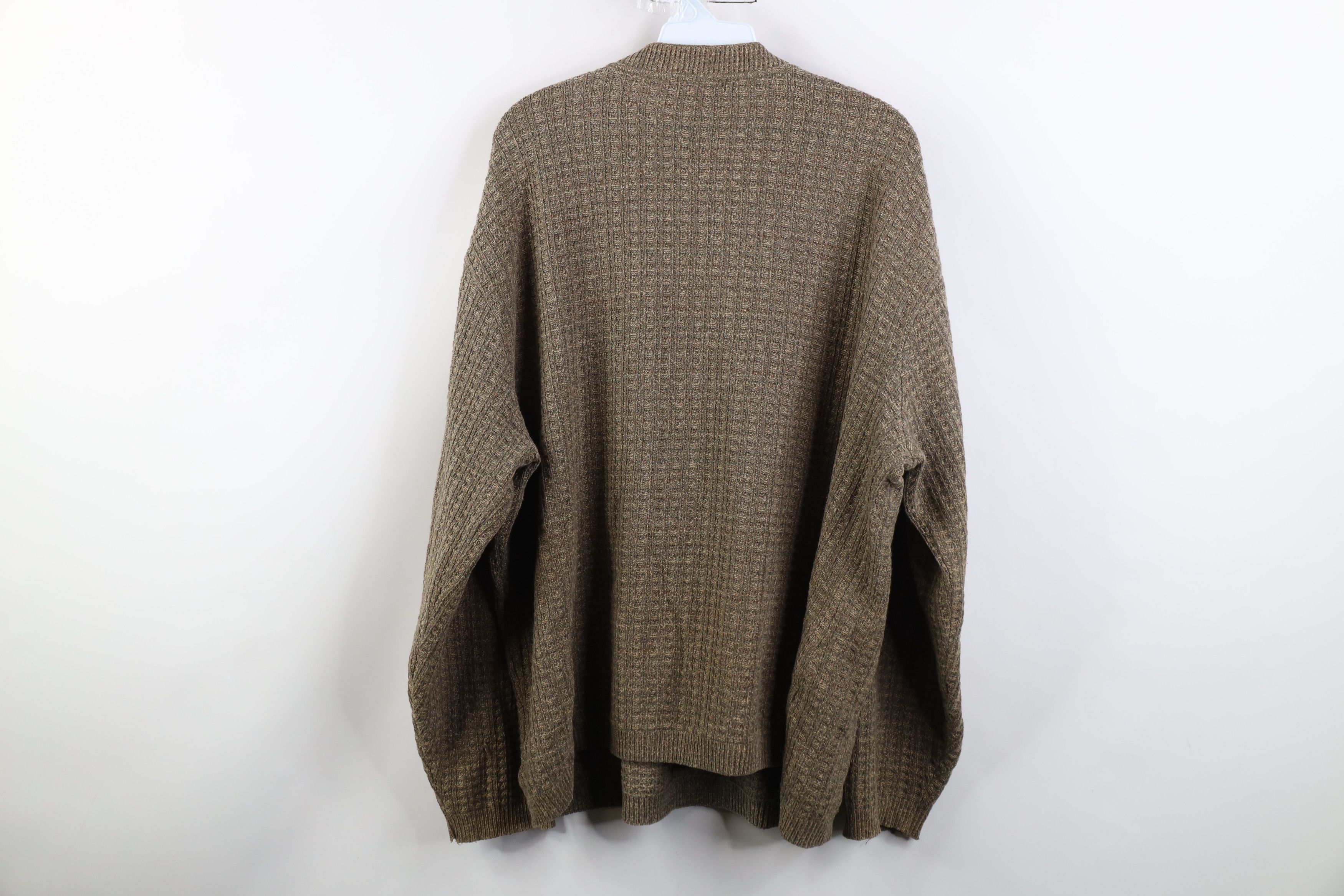 Vintage Vintage 90s Streetwear Cotton Blend Knit Henley Sweater Size US XL / EU 56 / 4 - 11 Thumbnail