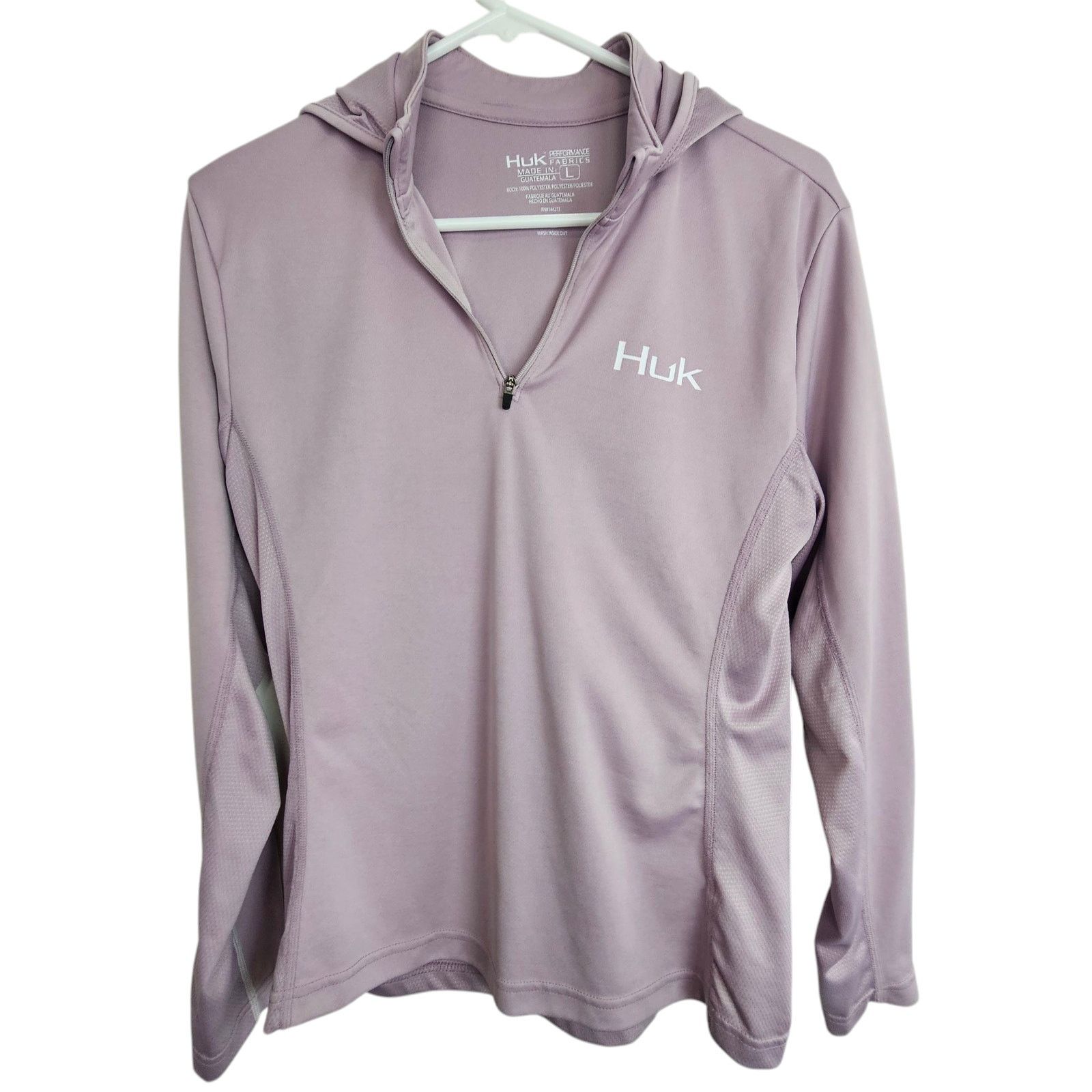 Huckberry Huk Icon X Hoodie Womens Fishing Shirt Size L Purple Gorp Size L / US 10 / IT 46 - 1 Thumbnail