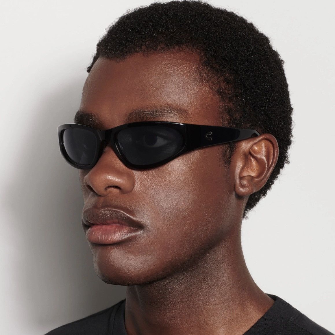 CHIMI CHIMI - Black Slim Sunglasses - Lab 23 Size ONE SIZE - 2 Thumbnail