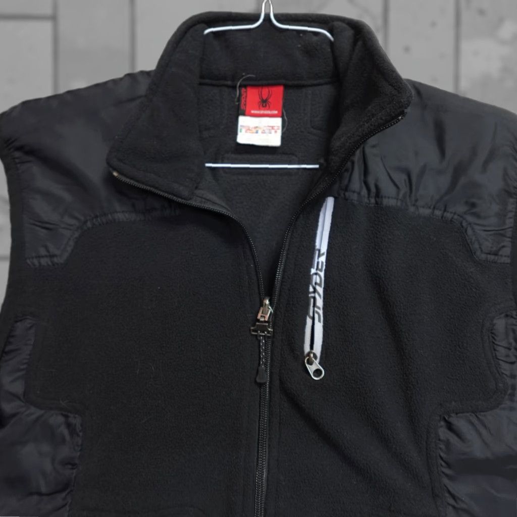 Spyder VINTAGE Spyder Mens Vest Small Black Full Zip Fleece Size US S / EU 44-46 / 1 - 1 Thumbnail