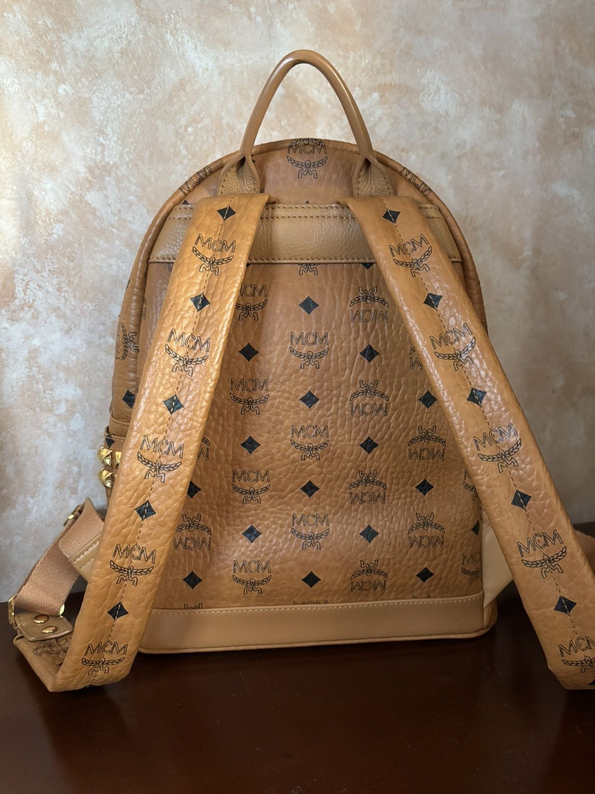 MCM MCM Stark backpack cognac Size ONE SIZE - 4 Thumbnail