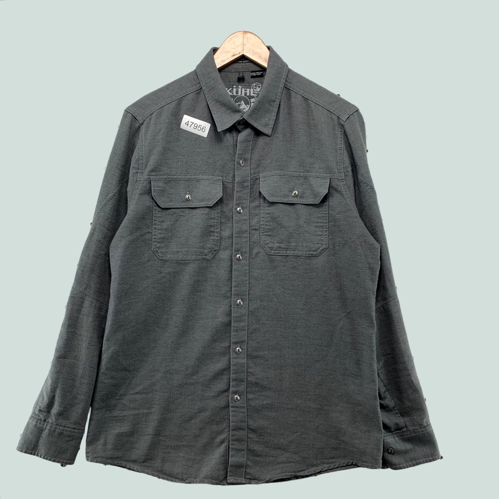 Vintage Kuhl Flannel Button Shirt Mens Small Gray Descendr Long Sleeve Lightweight Hike Size US S / EU 44-46 / 1 - 1 Thumbnail