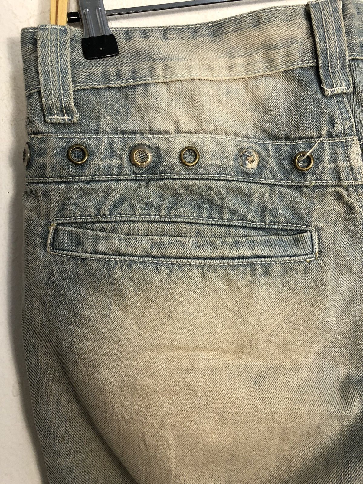 Hysteric Glamour Hype 90s Crazy Leopard Multipocket Zipper Bondage Denim Size US 33 - 13 Thumbnail
