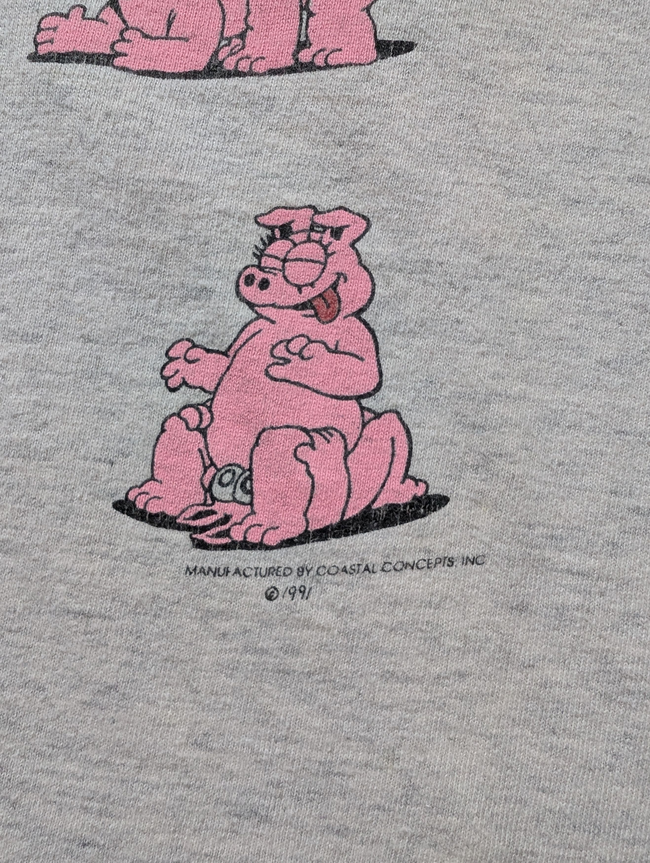 Vintage Vintage 90’s Makin Bacon Cartoon Pig Sex Position Size US XL / EU 56 / 4 - 3 Thumbnail