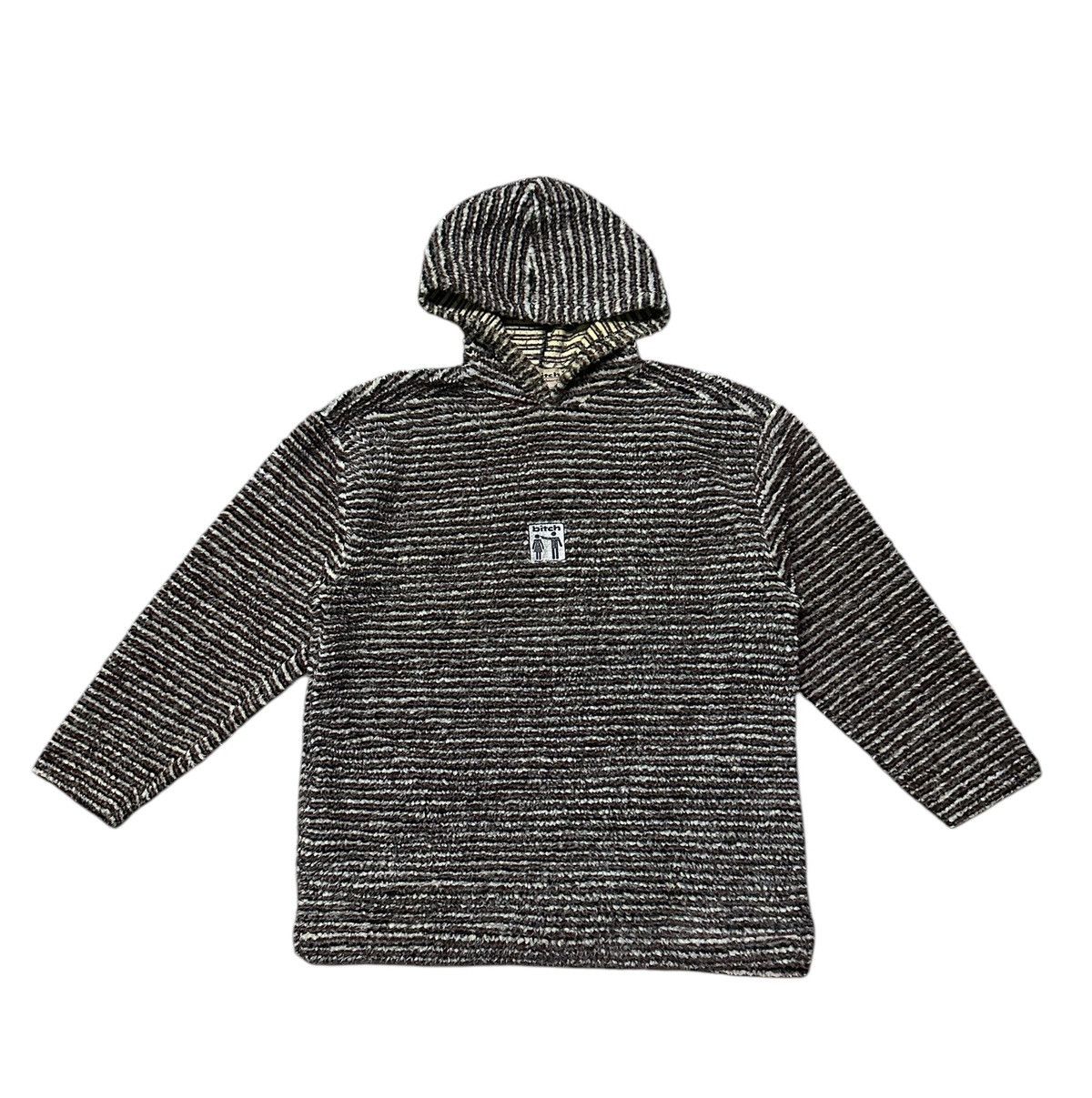 Vintage × Welcome Skateboards Bitch skateboard fleece striped pullover hoodie Size US L / EU 52-54 / 3 - 4 Thumbnail