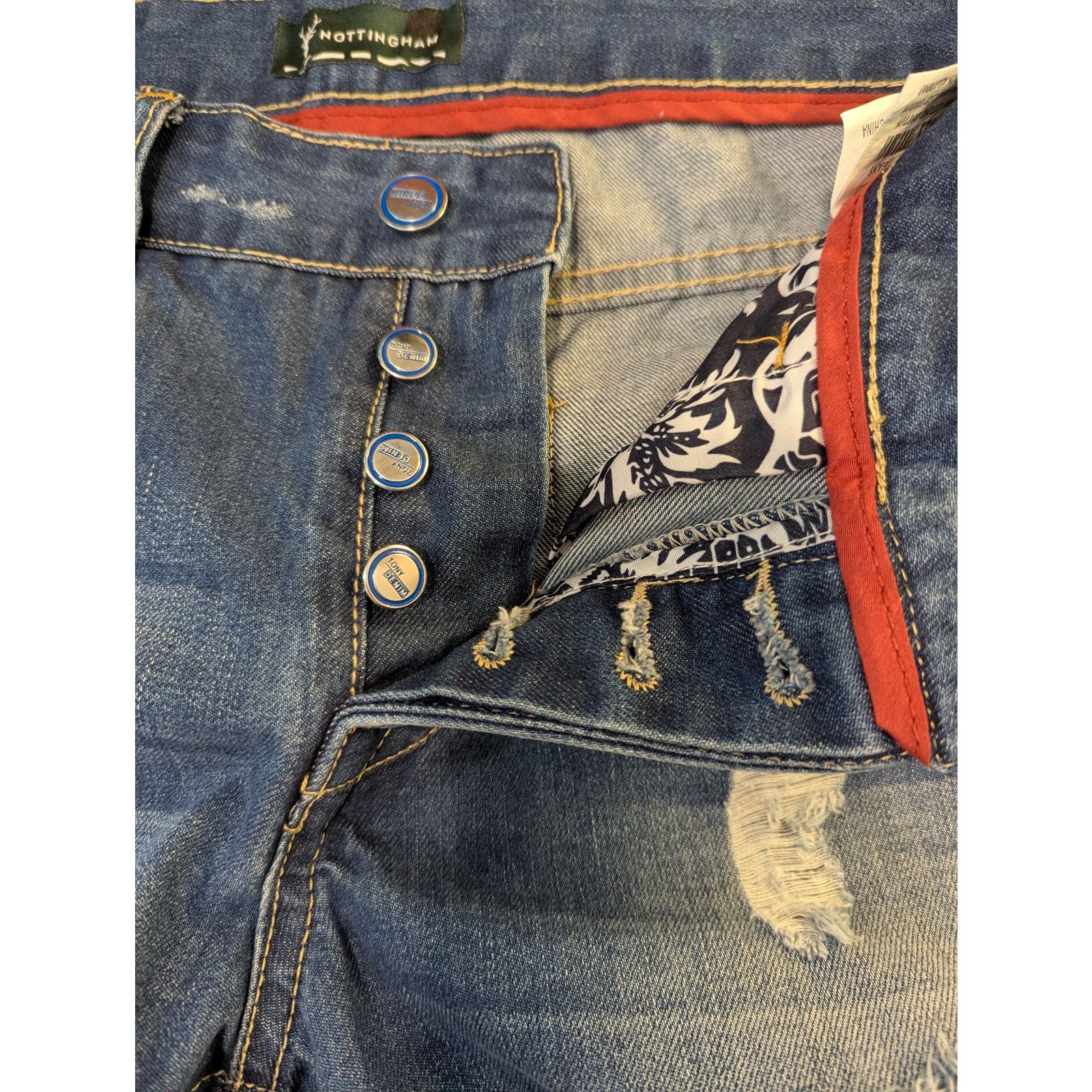 Other Tony Moro Nottingham Distressed Jean Shorts Size 32 Size 32" / US 10 / IT 46 - 6 Thumbnail