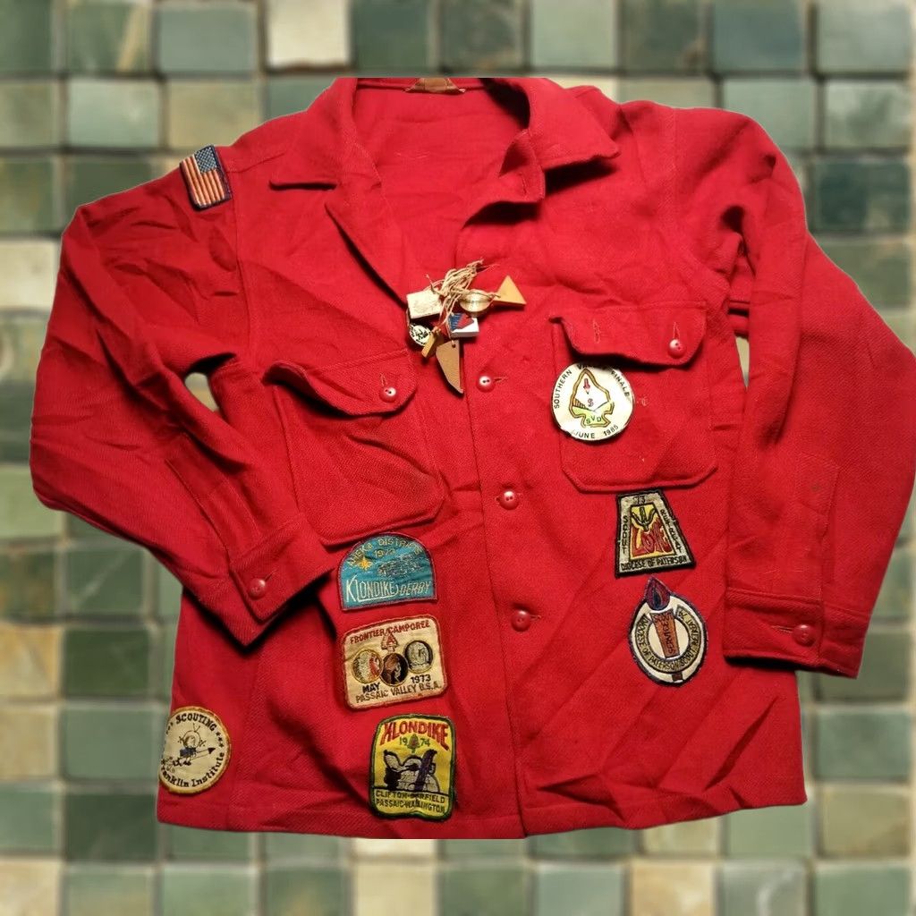 Vintage Original Title: Vintage Boy Scouts BSA Wool Shirt Jacket Coat 70s 60s Patches SIZE 42 NEW JERSEY Size US XL / EU 56 / 4 - 1 Thumbnail