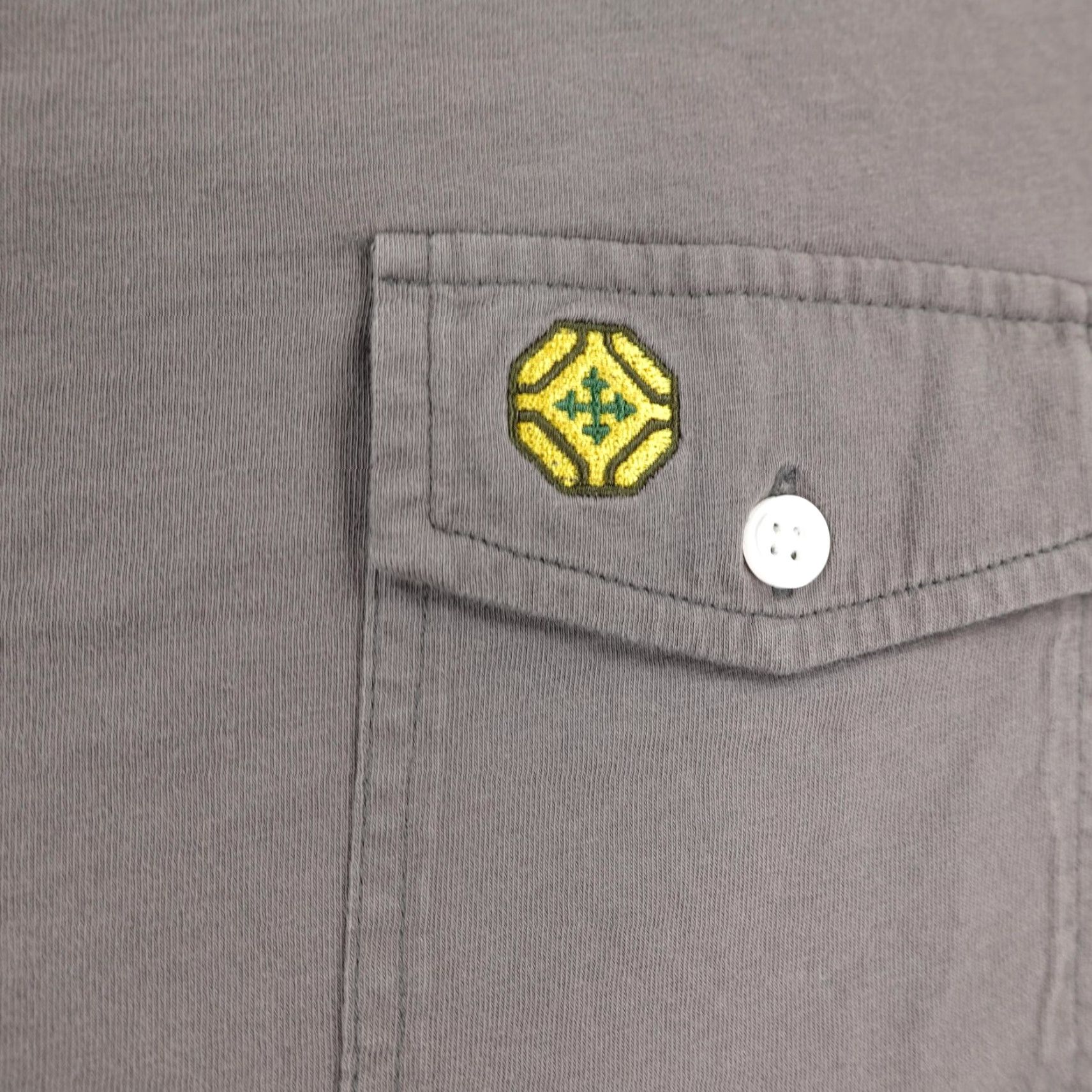 Vintage Criquet Polo Shirt Mens 2XL Gray Organic Cotton Short Sleeve Knit Casual Business Activewear Sports Golf Size US XXL / EU 58 / 5 - 3 Thumbnail